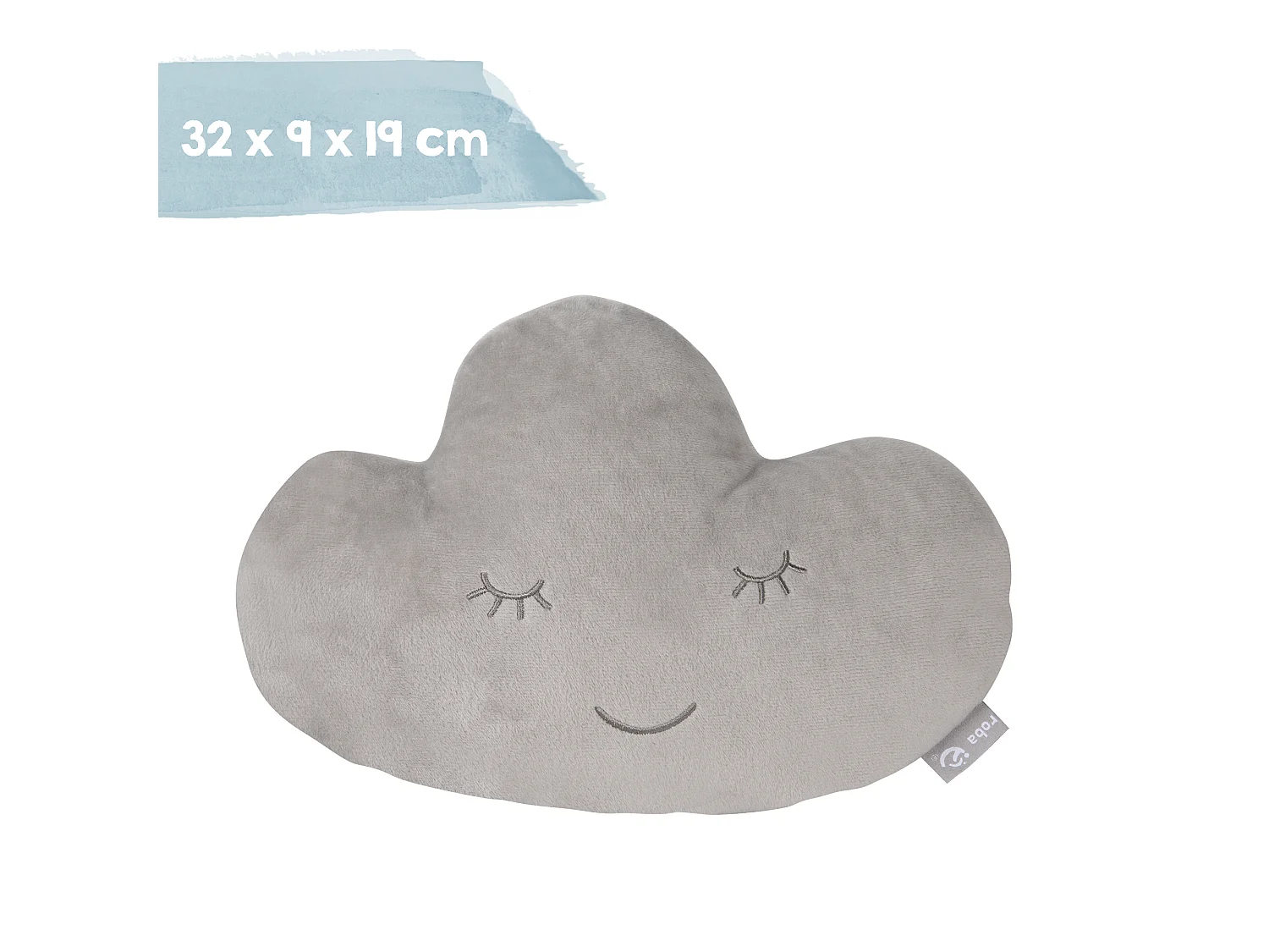 Kuschelkissen Wolke Hellgrau