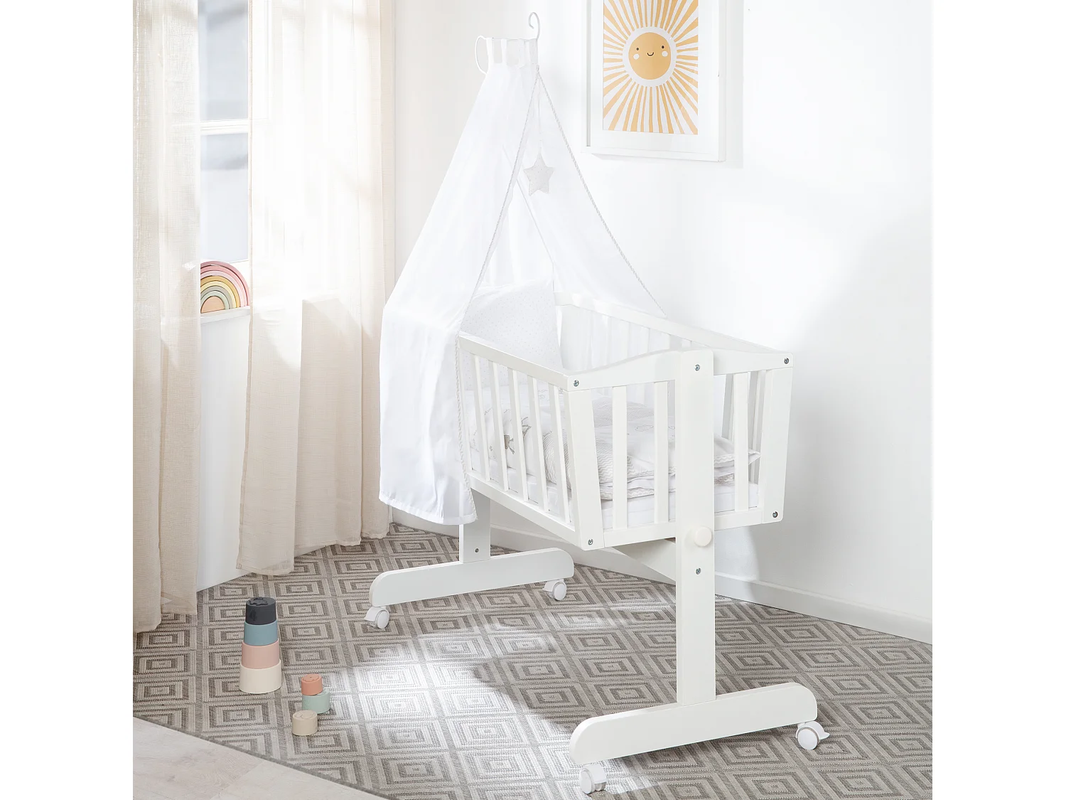 Babywiege Set Fox + Bunny