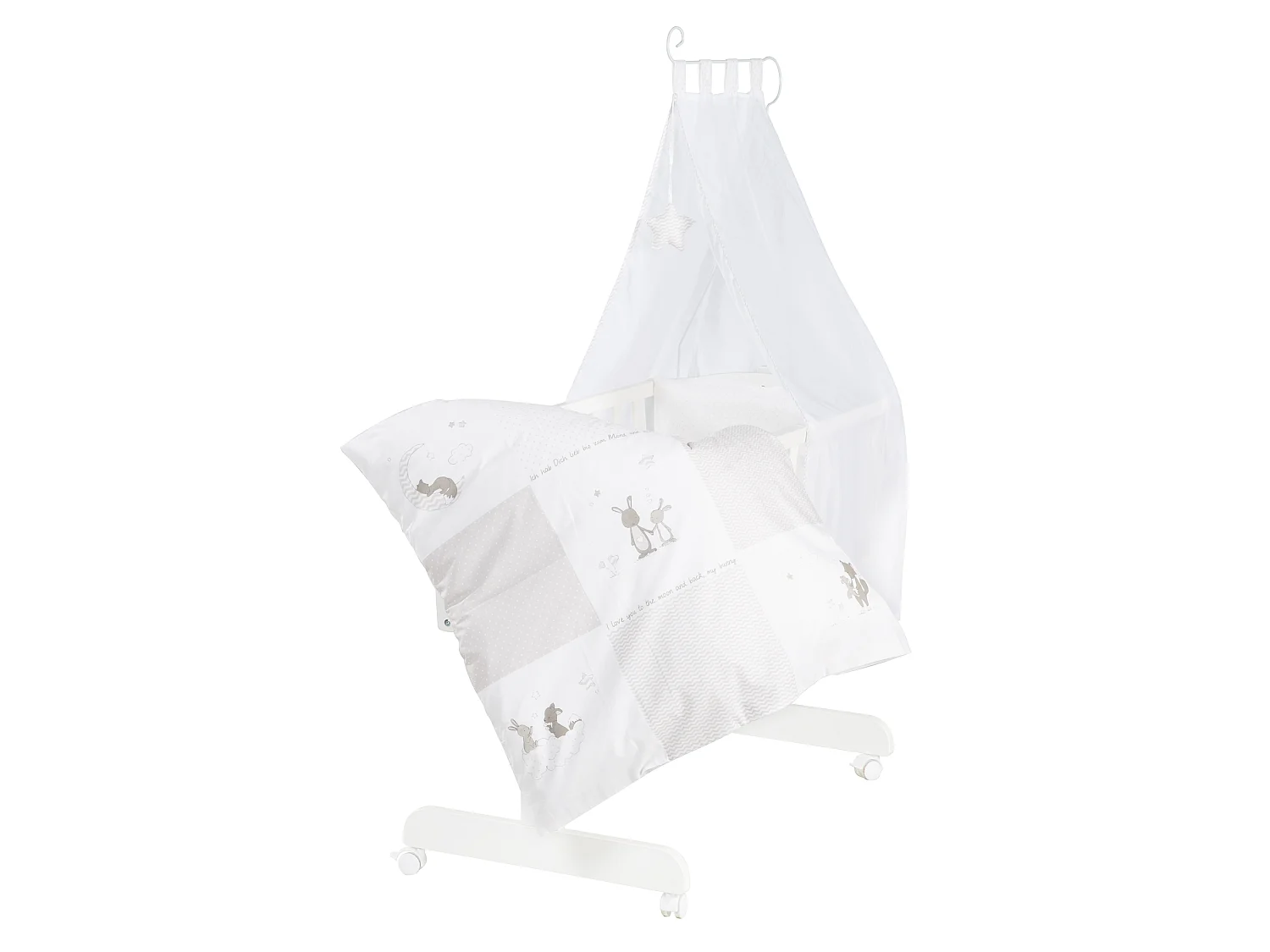 Babywiege Set Fox + Bunny