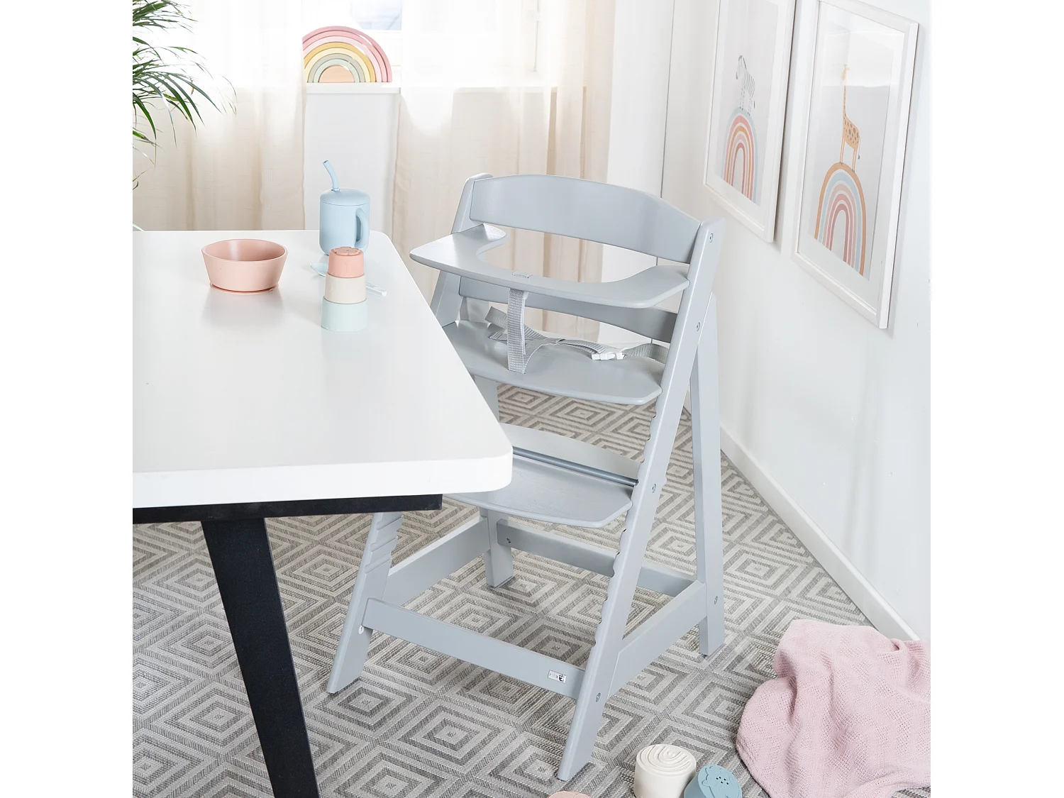 Silla Alta de Madera Sit Up Flex | Ergonómica y Ajustable | Confort y Seguridad Duraderos