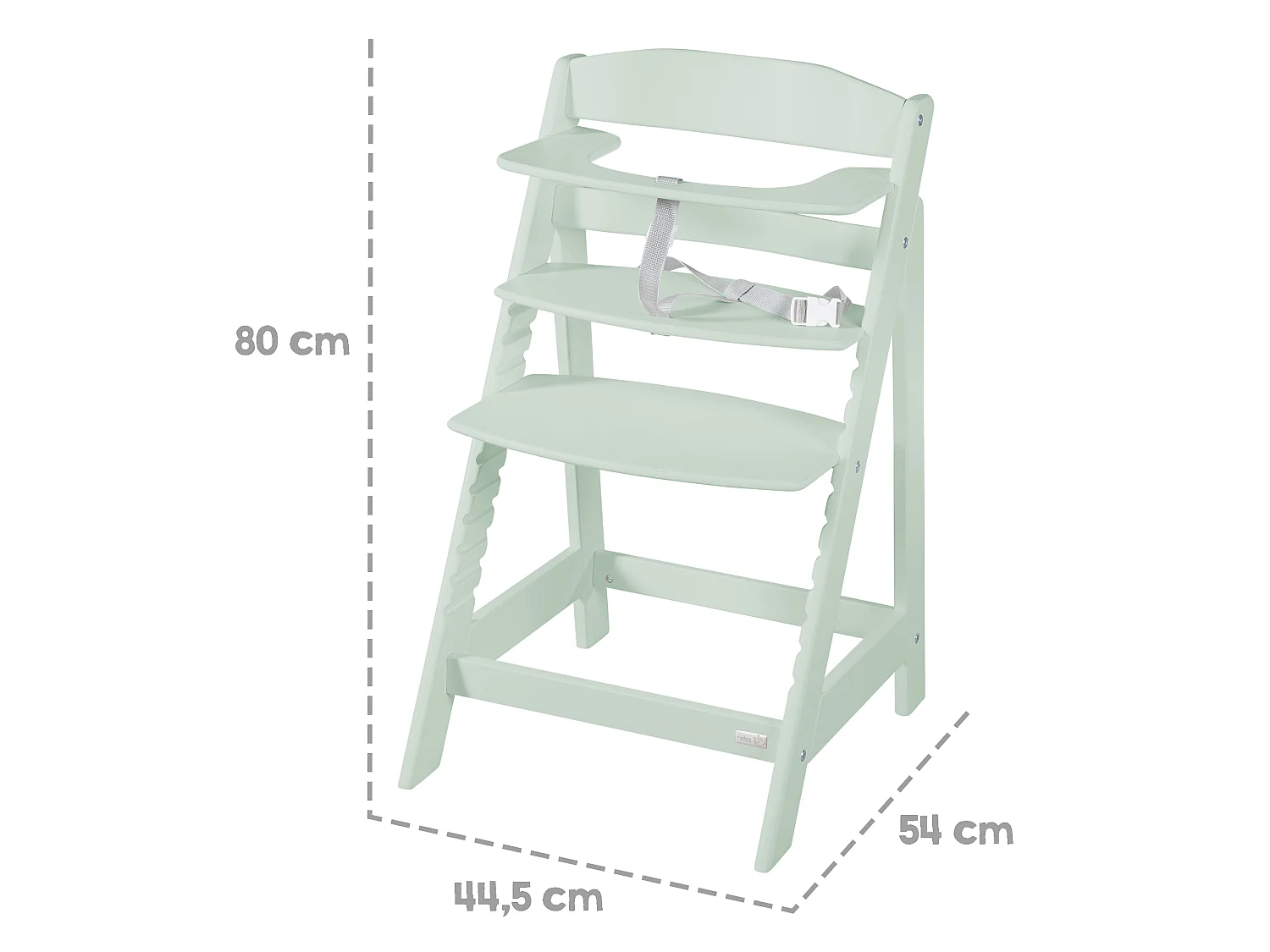 Seggiolone in Legno Roba Sit Up Flex - Regolabile, Sicuro, Ergonomico, Comfort Durevole per Bambini e Adolescenti