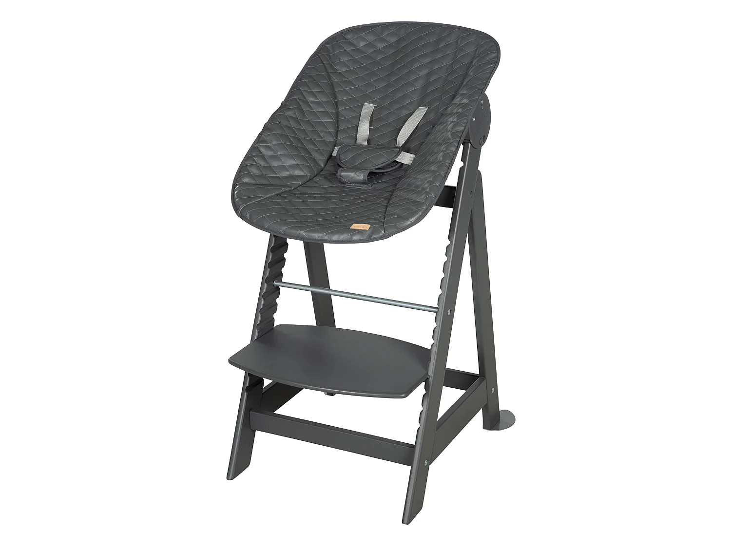 Hochstuhl Set 2in1 + Aufsatz Graphite