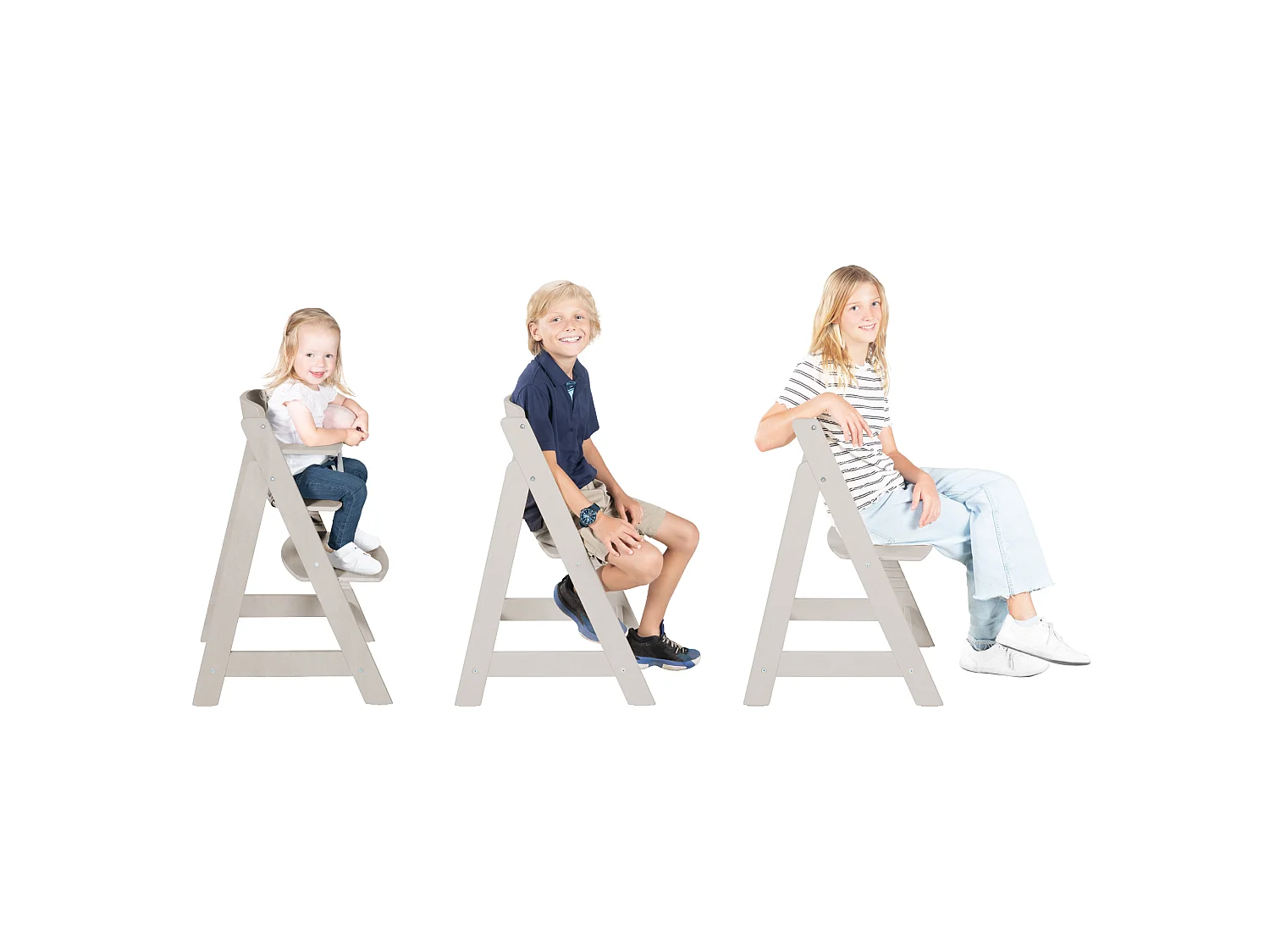 Chaise haute en bois Roba Sit Up Flex avec siège ajustable - Ergonomique, sûr et durable