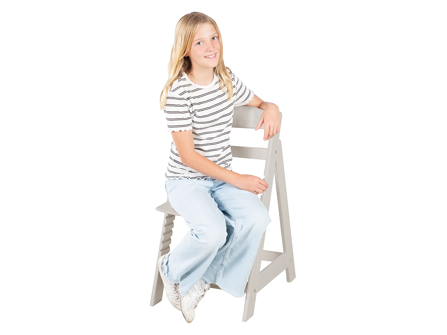 Chaise haute en bois Roba Sit Up Flex avec siège ajustable - Ergonomique, sûr et durable