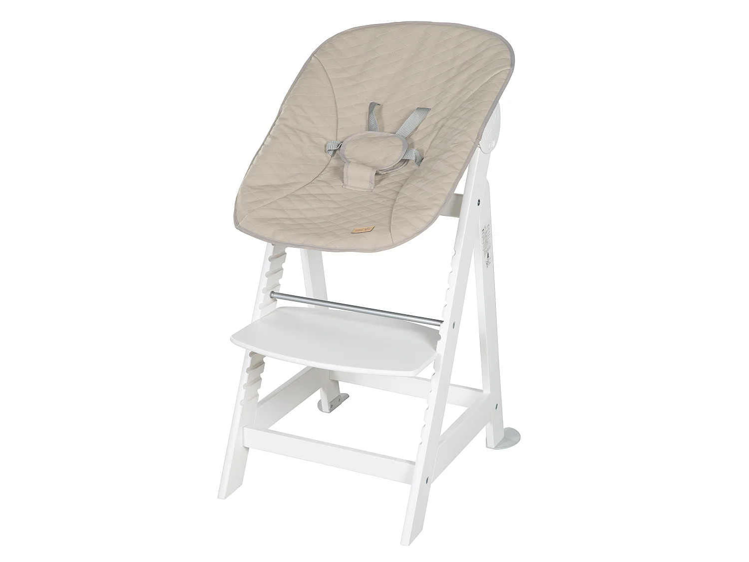 Roba Born Up 2in1 Kinderstoel Set met Grijze Bijlage