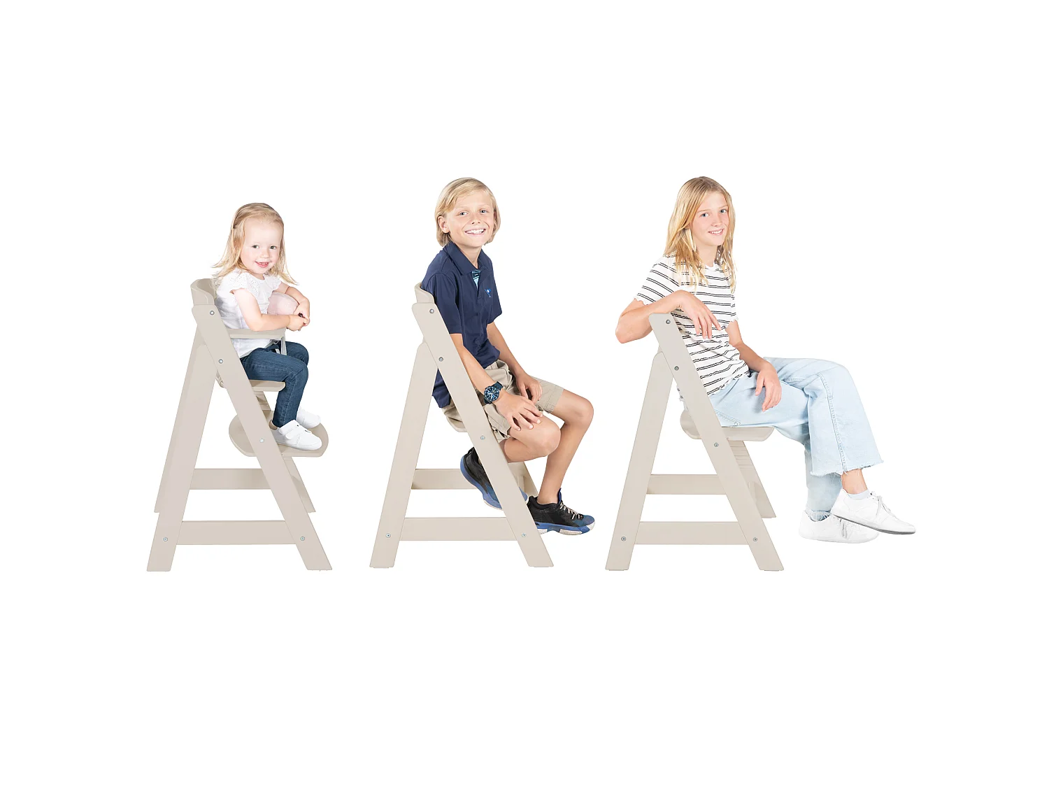 Chaise haute en bois Roba Sit Up Flex - Réglable, sûre, durable