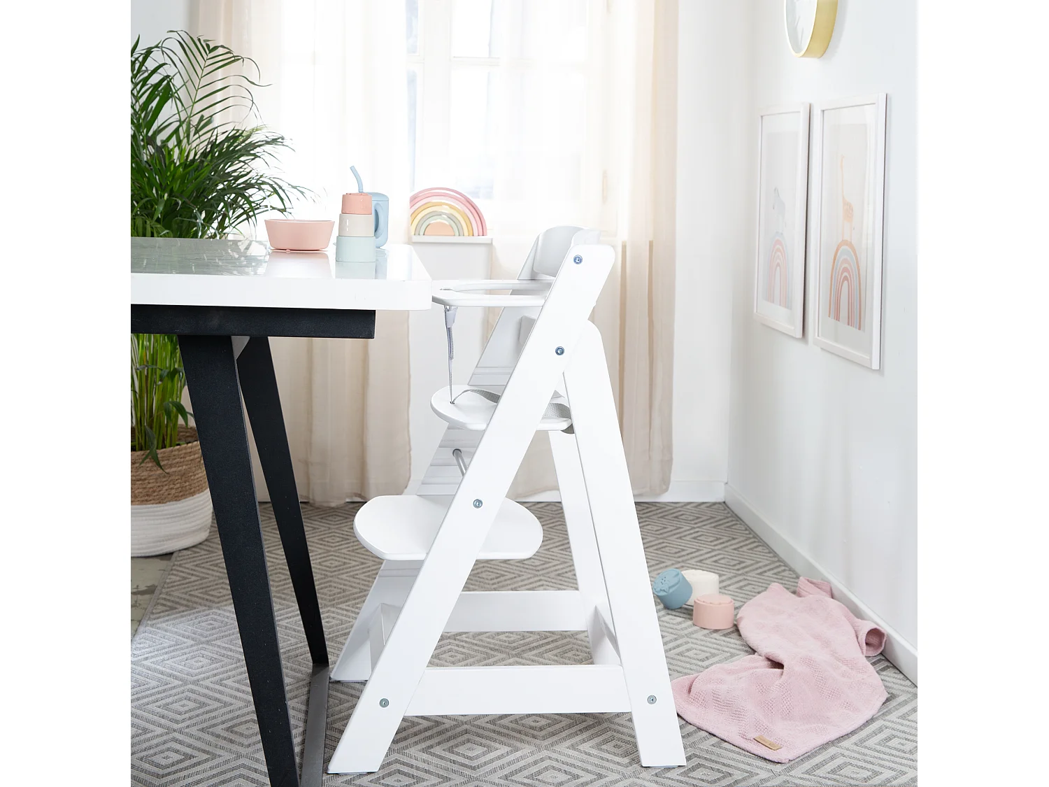 Roba Sit Up Flex Silla Alta de Madera | Ajustable, Segura y Ergonómica | Confort Duradero y Versatilidad