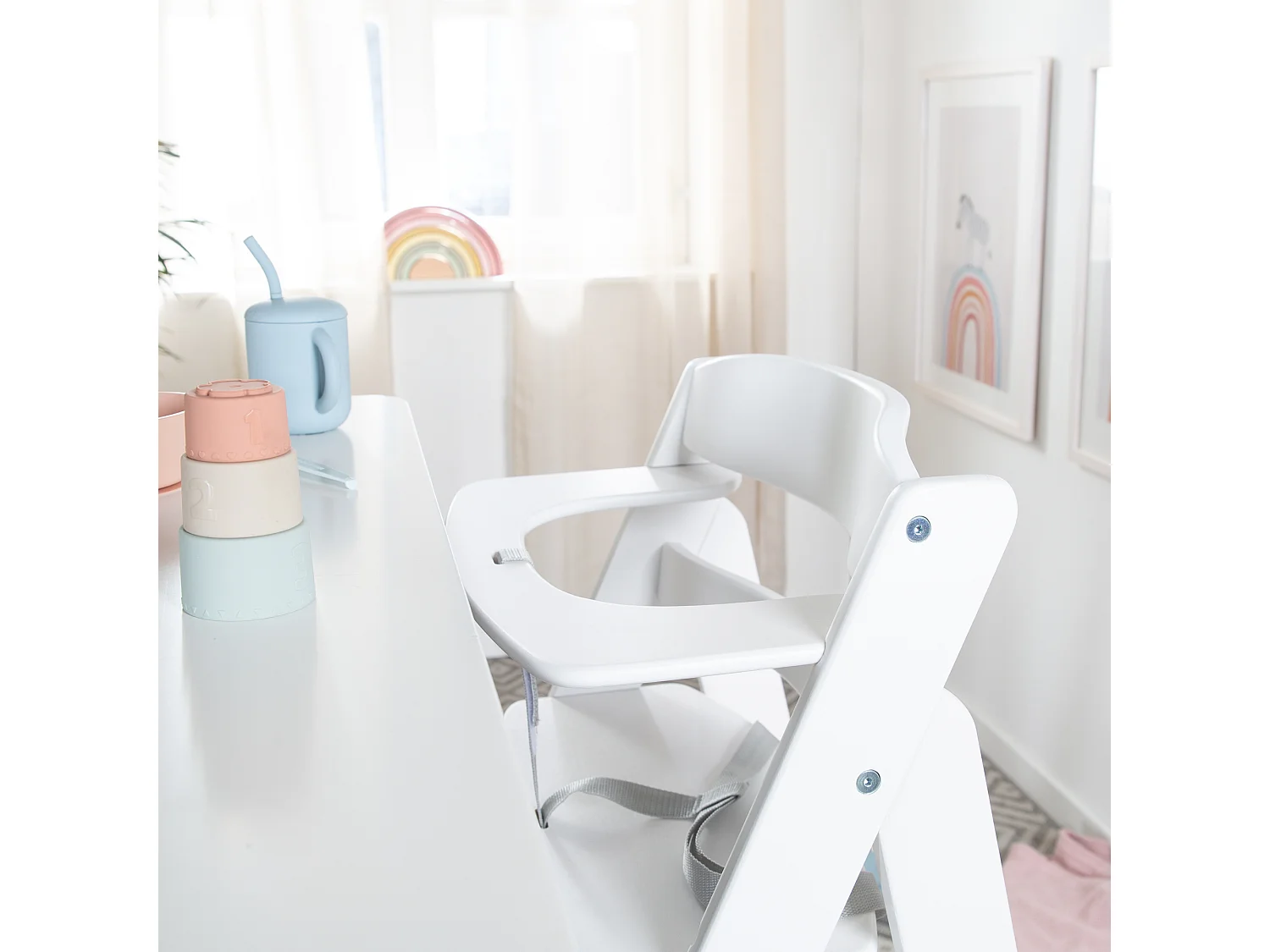 Roba Sit Up Flex Silla Alta de Madera | Ajustable, Segura y Ergonómica | Confort Duradero y Versatilidad