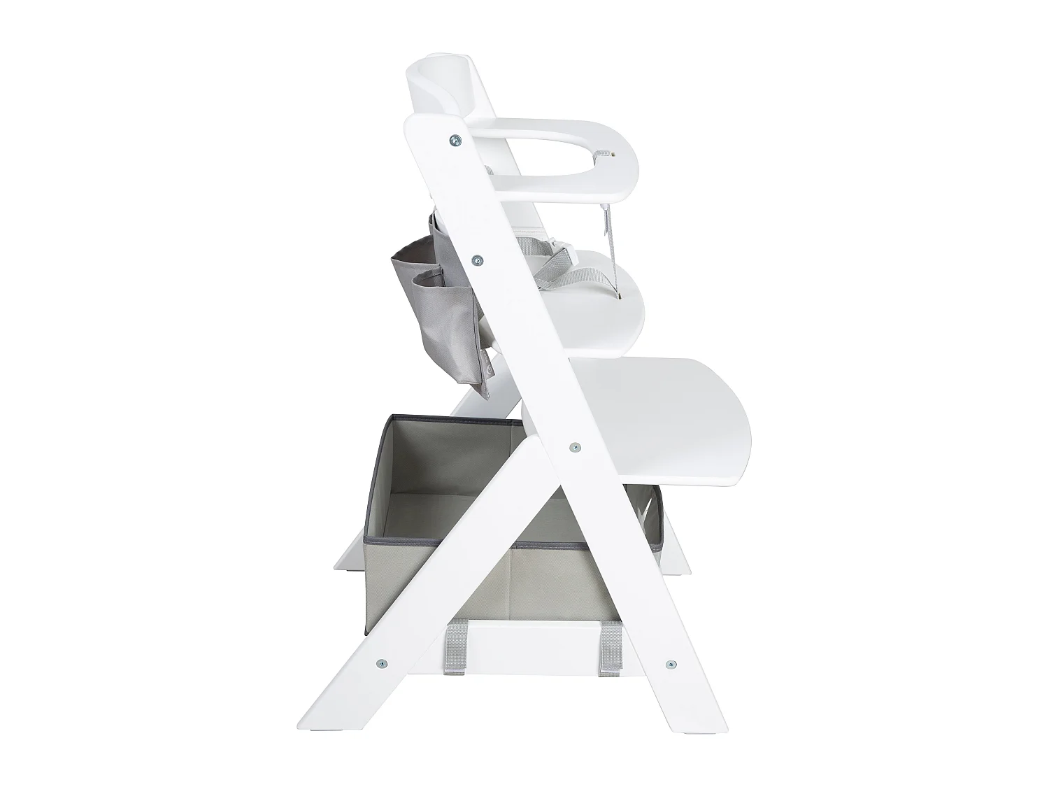 Silla alta para bebé Roba Liv Up con altura ajustable, madera sostenible y altos estándares de seguridad
