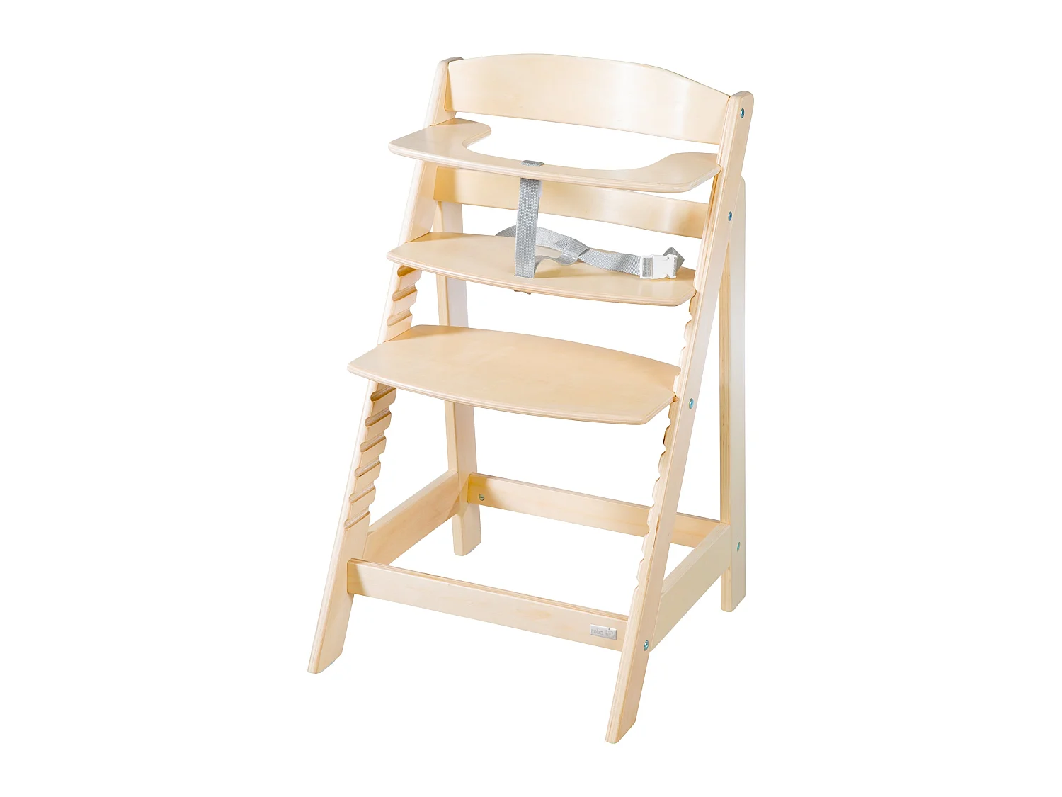 Chaise haute en bois Roba Sit Up Flex - Réglable, Sûre, Durable