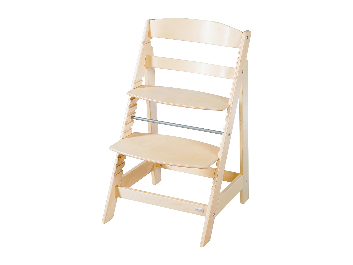 Chaise haute en bois Roba Sit Up Flex - Réglable, Sûre, Durable