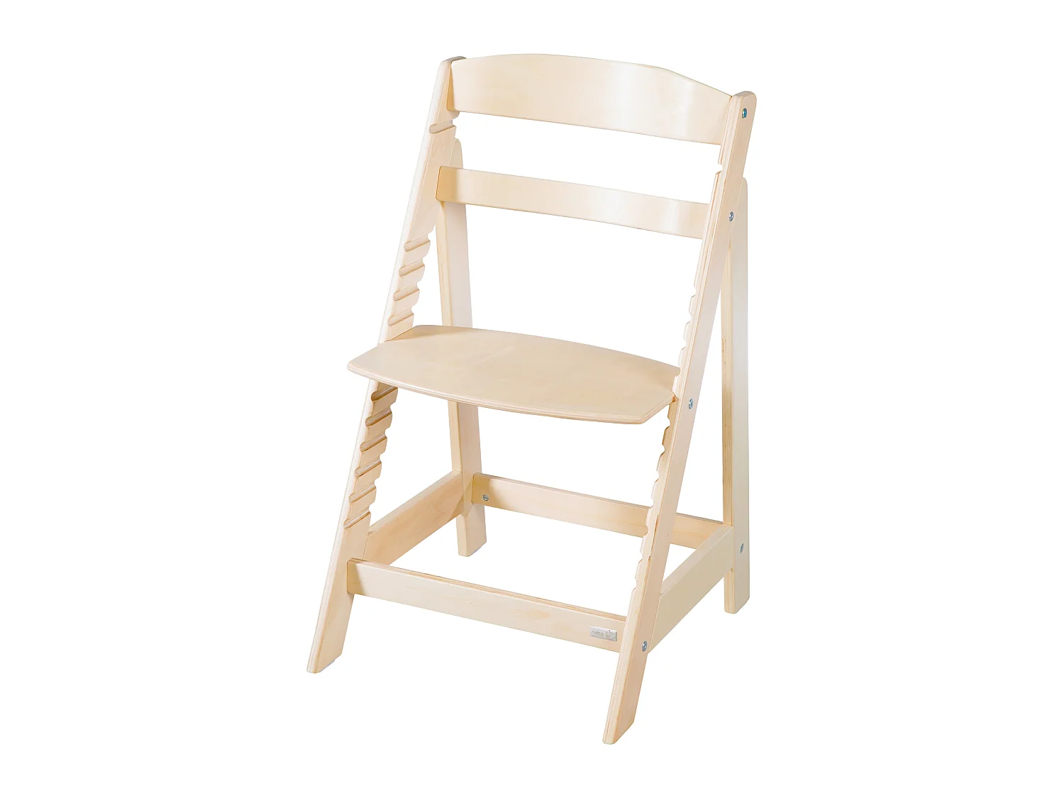 Chaise haute en bois Roba Sit Up Flex - Réglable, Sûre, Durable