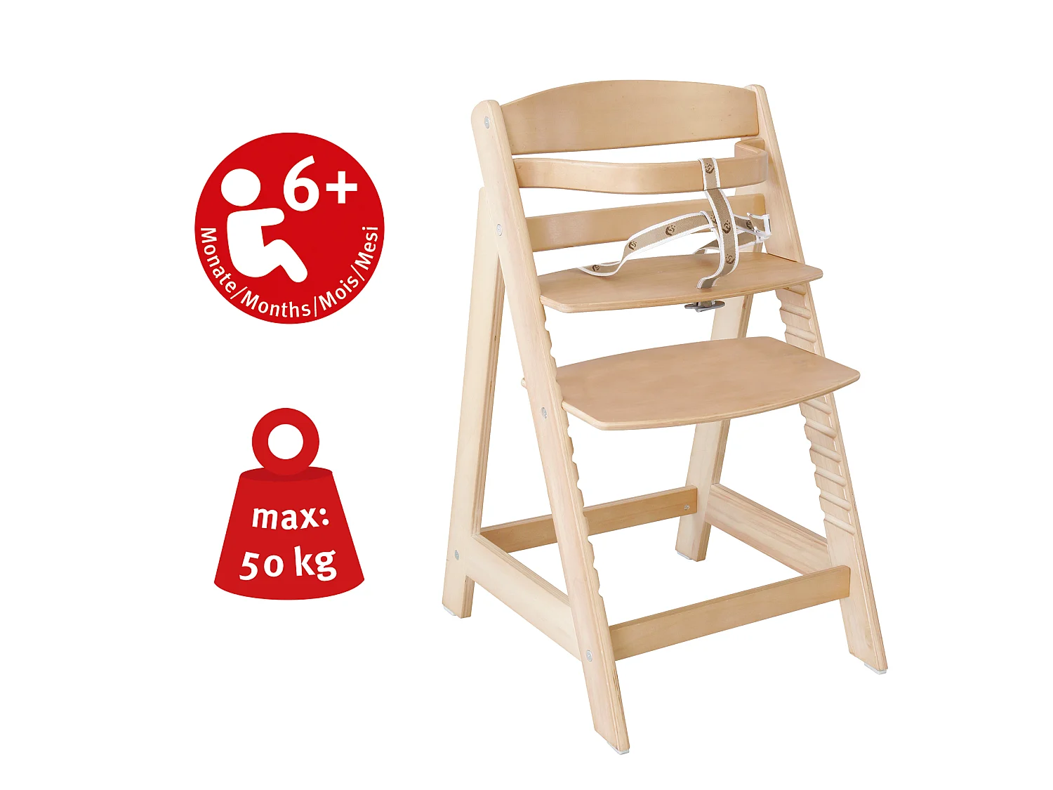 Hochstuhl Sit Up + Kissen Little Stars