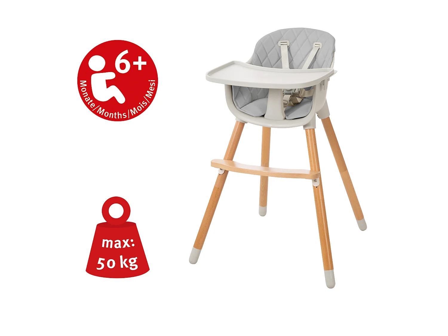 Hochstuhl 2in1 Style Up Wood