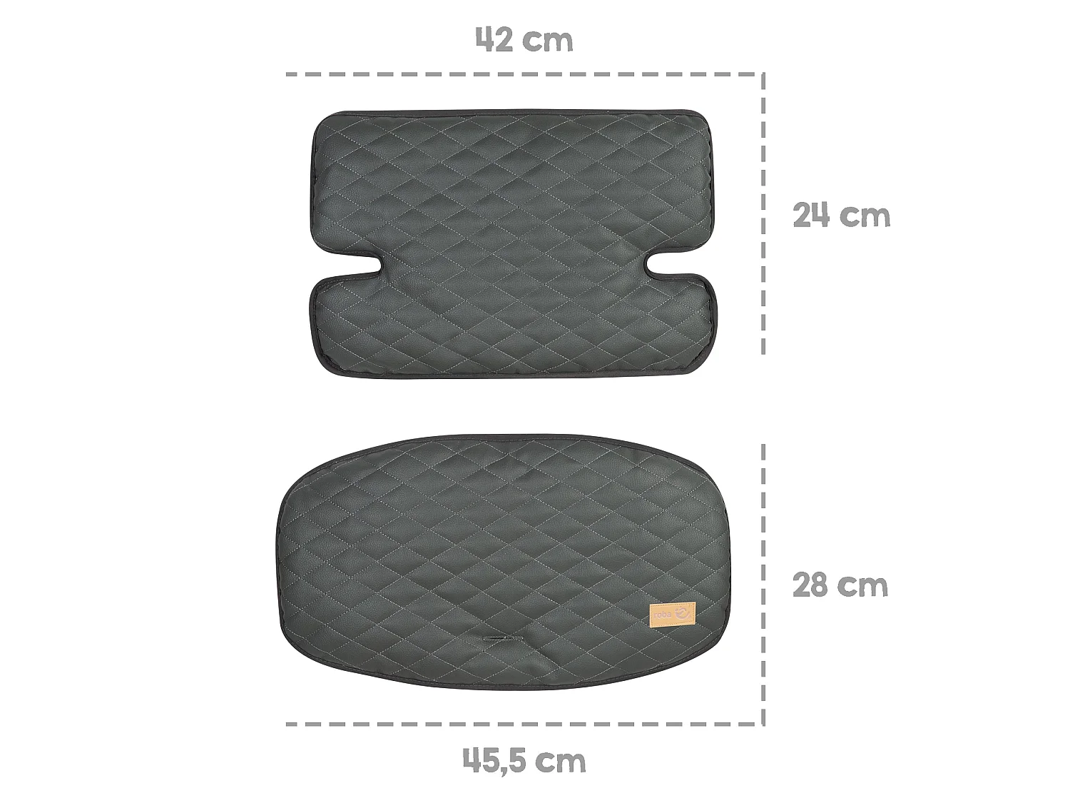 Réhausseur de siège roba Sit Up 'Luxe' Graphite 2 pièces