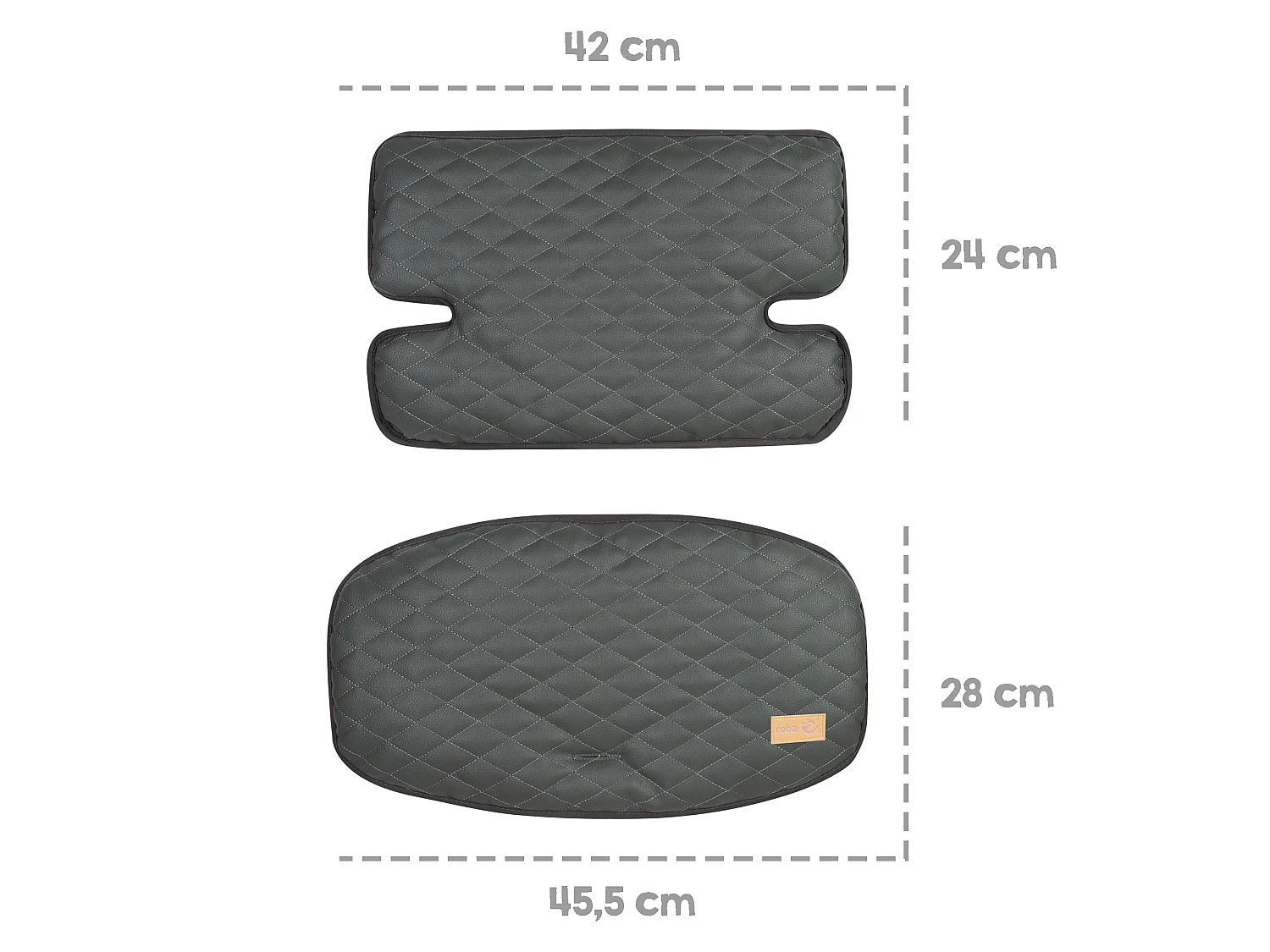 Réhausseur de siège roba Sit Up 'Luxe' Graphite 2 pièces