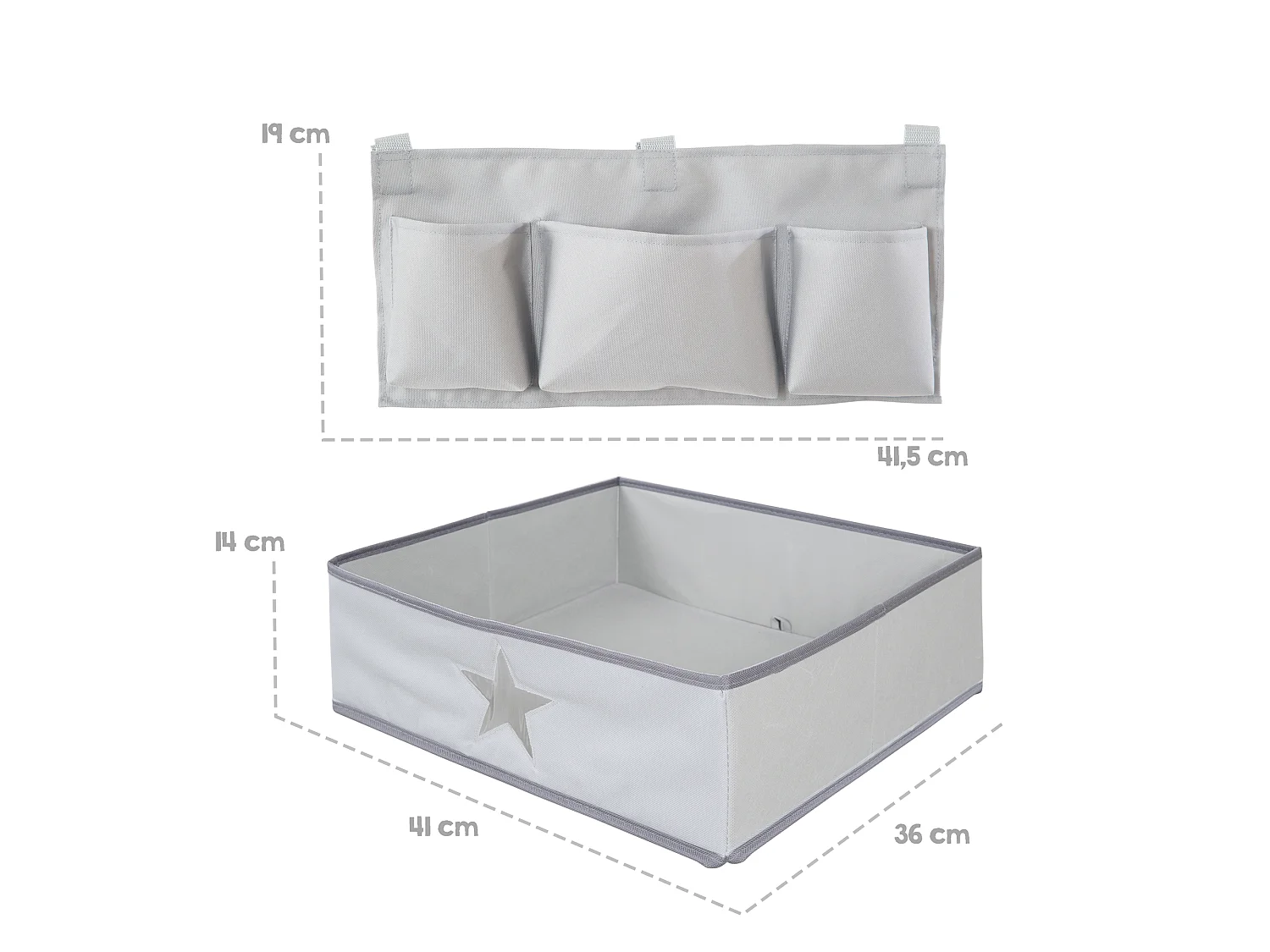 Ensemble de rangement pour chaise haute Roba Hochstuhl pour Sit Up & Born Up - Gris, Solution de rangement astucieuse pour des repas sans stress