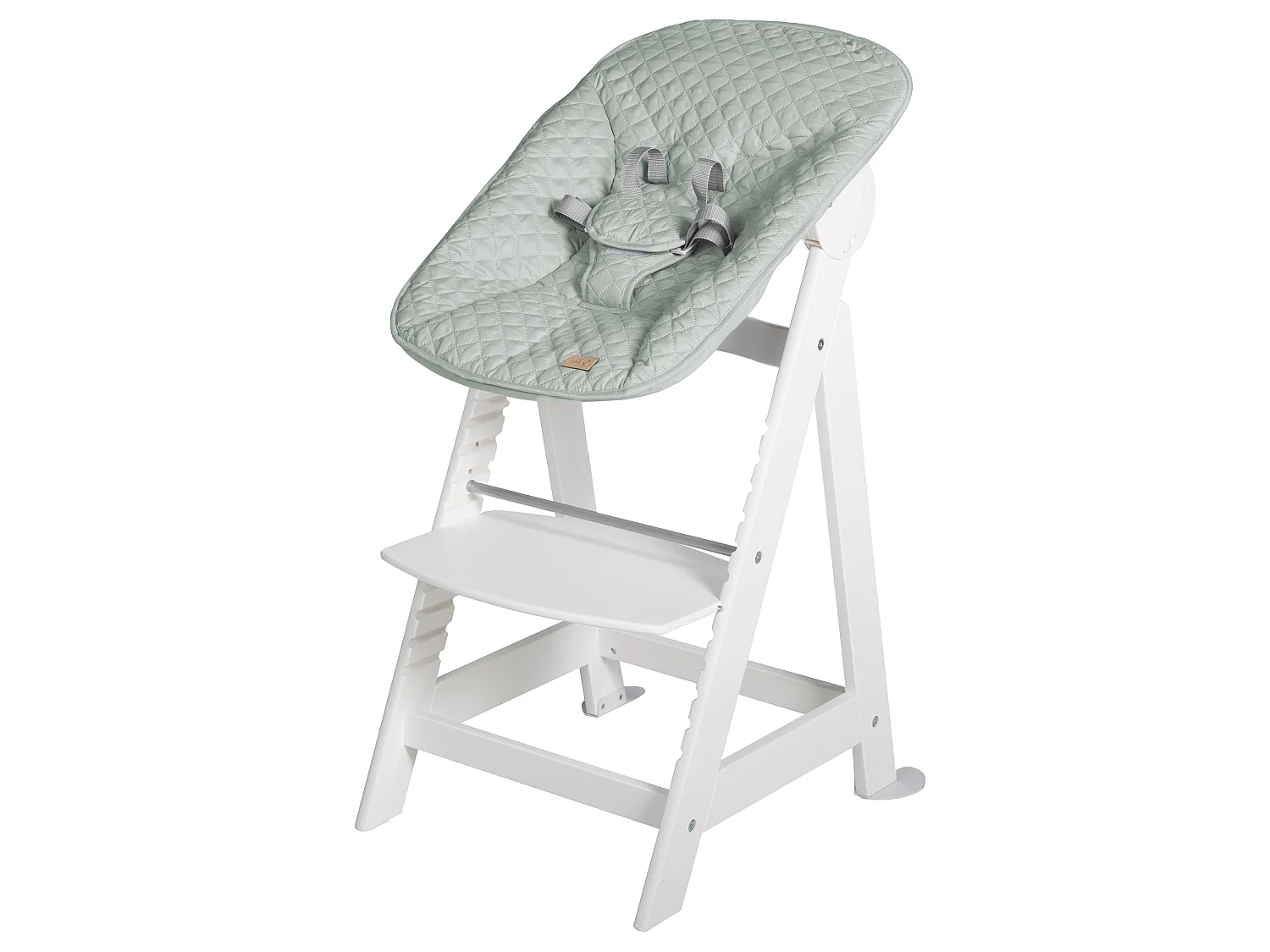 Chaise Haute Roba Born Up 2en1 Set avec Accessoire de Style - Vert Givré