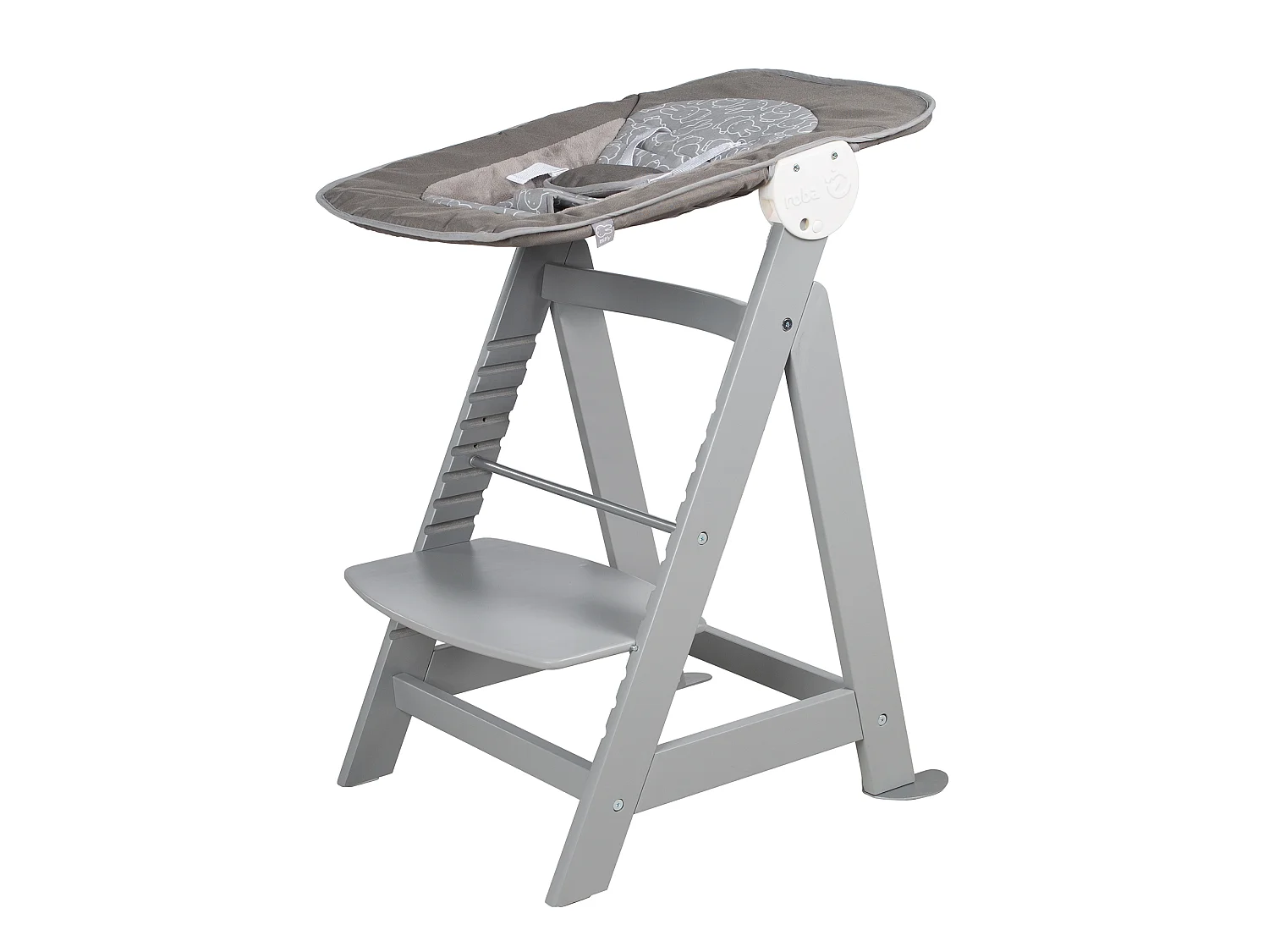 BABYHOCHSTUHL Born Up mit Neugeborenenaufsatz Taupe