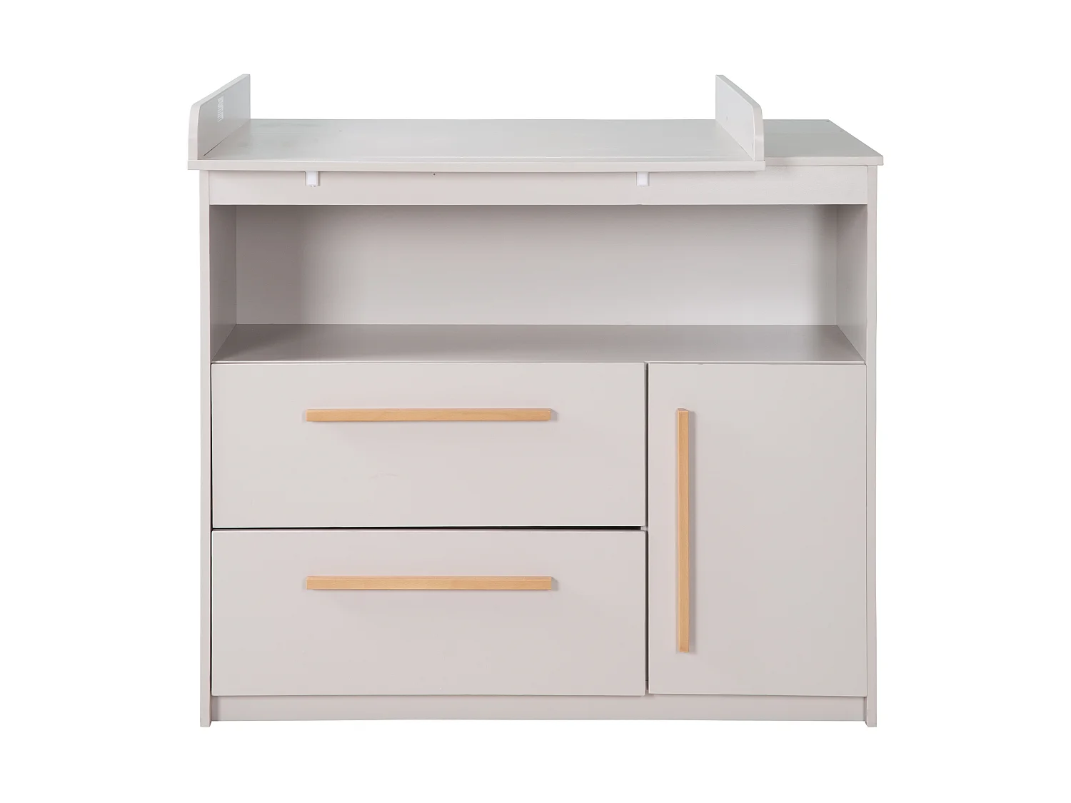 Roba Wickelkommode Lea Hellgrau - Espaciosa, elegante, funcional mesa de cambio para bebé con parte superior extraíble