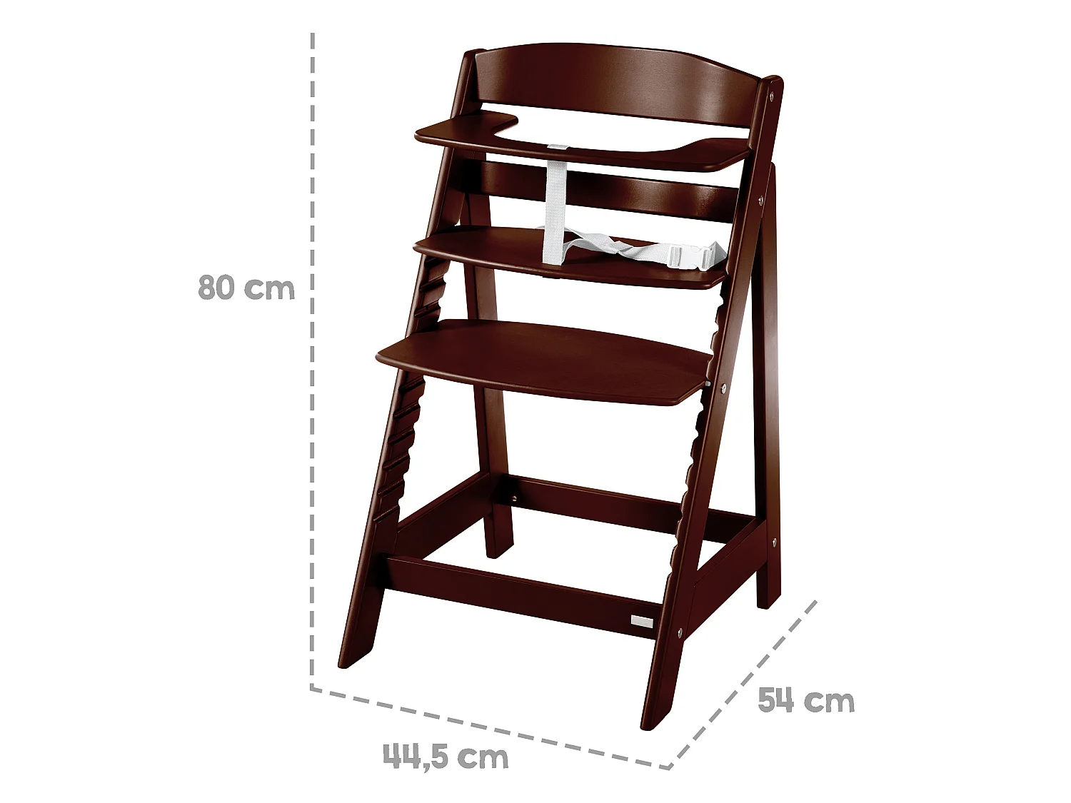 Silla Alta de Madera Sit Up Flex | Ergonómica, Segura y Ajustable | Confort Duradero desde Bebé hasta Adolescente