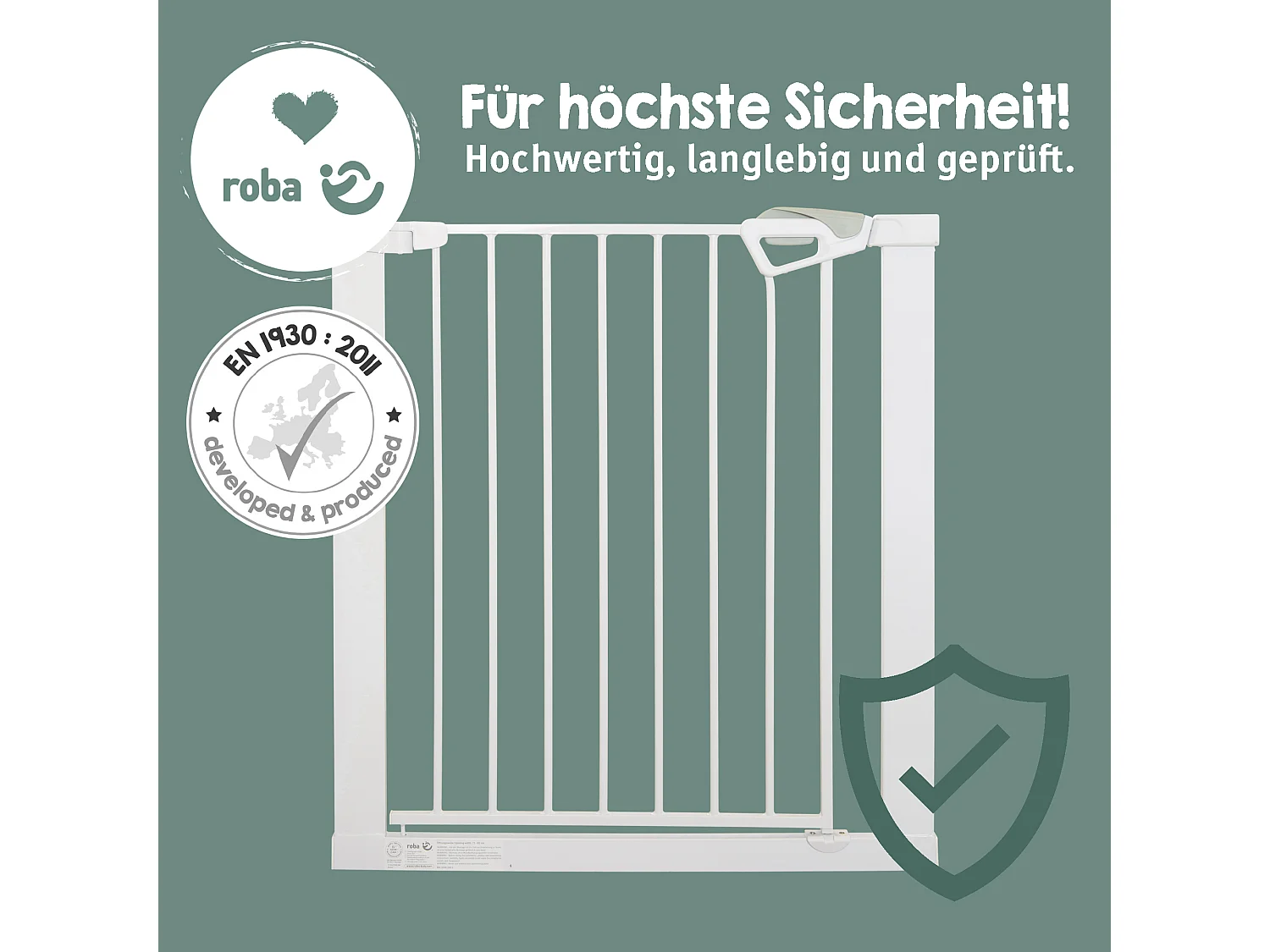 TÜRSCHUTZGITTER easySafe+ zum Klemmen - 75 - 82 cm
