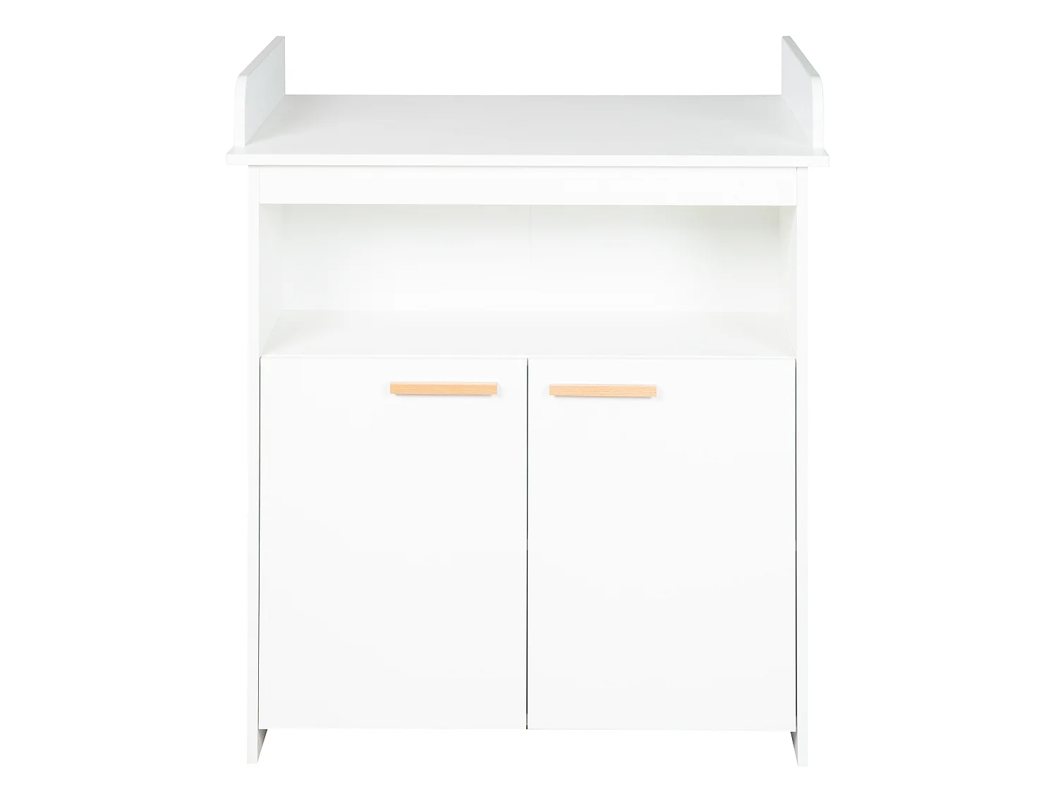 Moderno fasciatoio bianco con ante a chiusura soft e ripiano regolabile