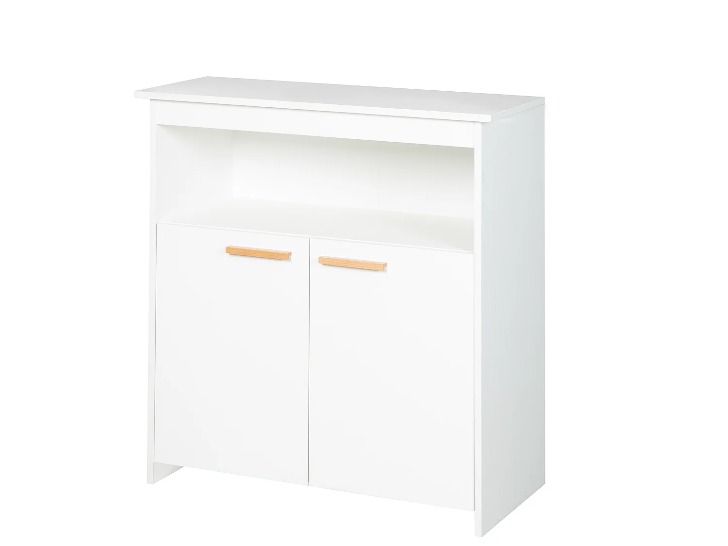 Moderno fasciatoio bianco con ante a chiusura soft e ripiano regolabile