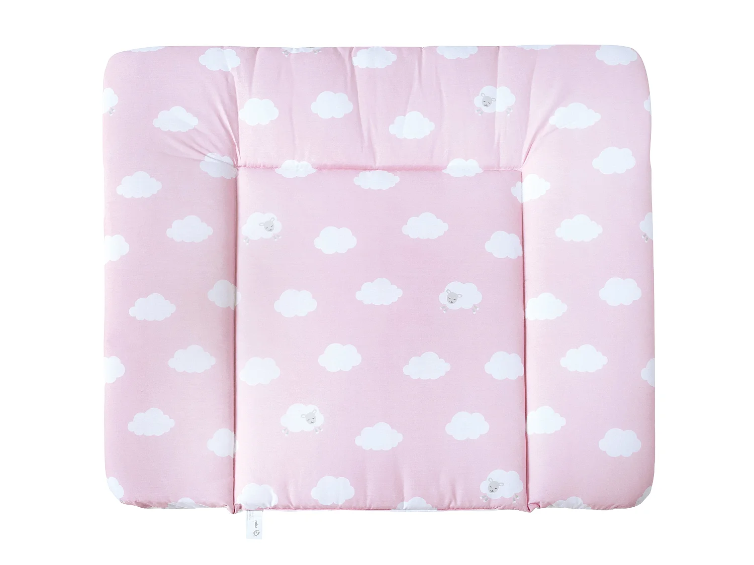 Matelas à langer doux avec motifs de nuages et moutons - 85x75 cm
