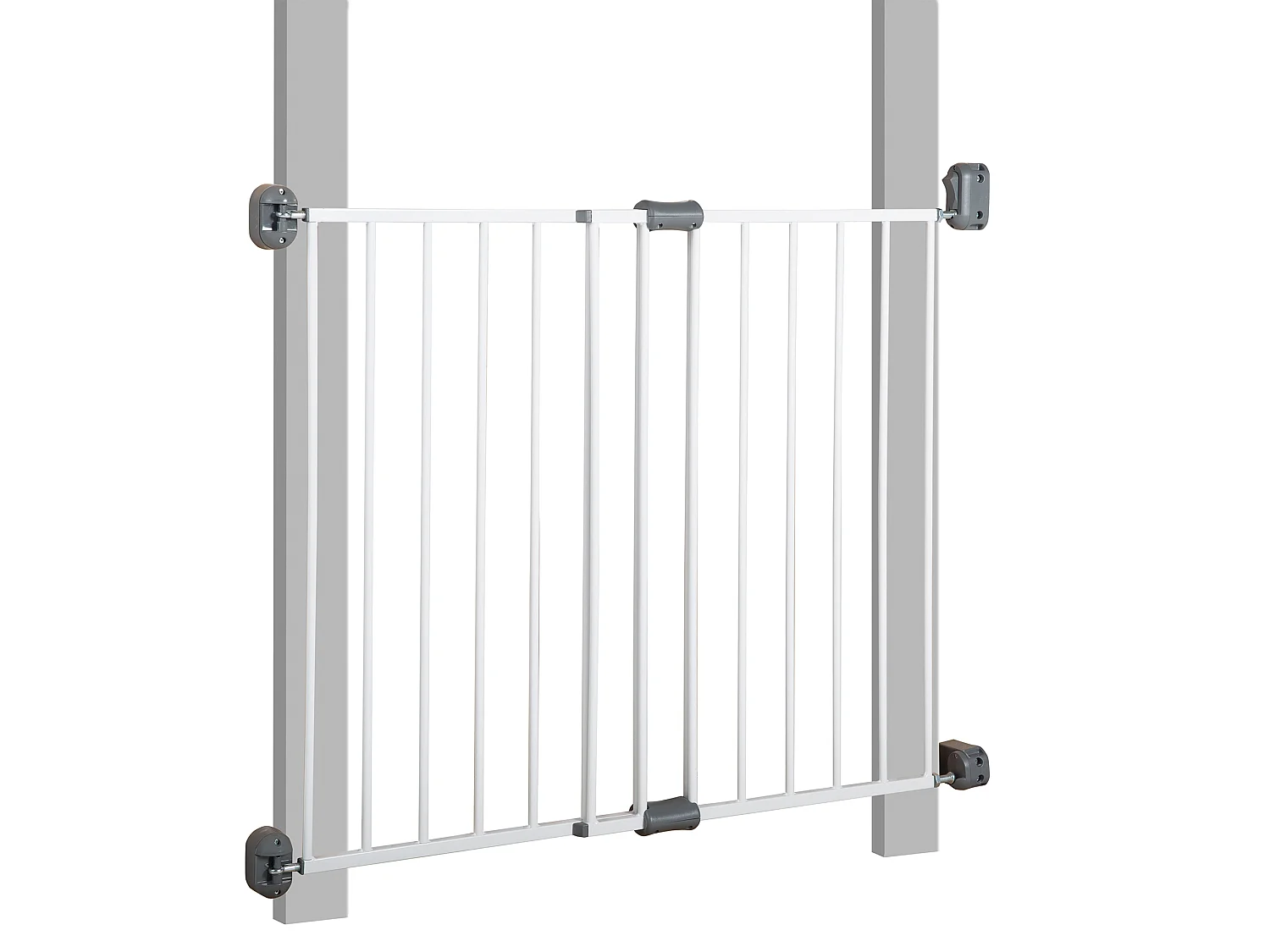 Roba Metalen Veiligheidshek 60-97 cm - Wit
