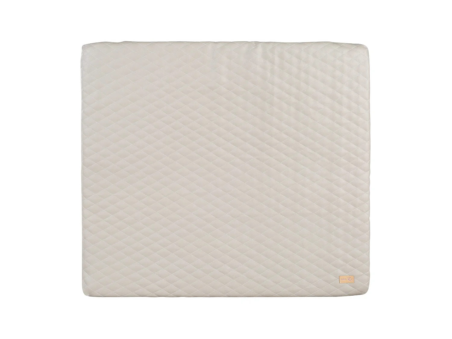 Colchoneta para Cambiador Roba Wickelauflage 'Luxe' Greyish Gesteppt 85x75 cm - Suave y Fácil de Limpiar - Libre de Ftalatos