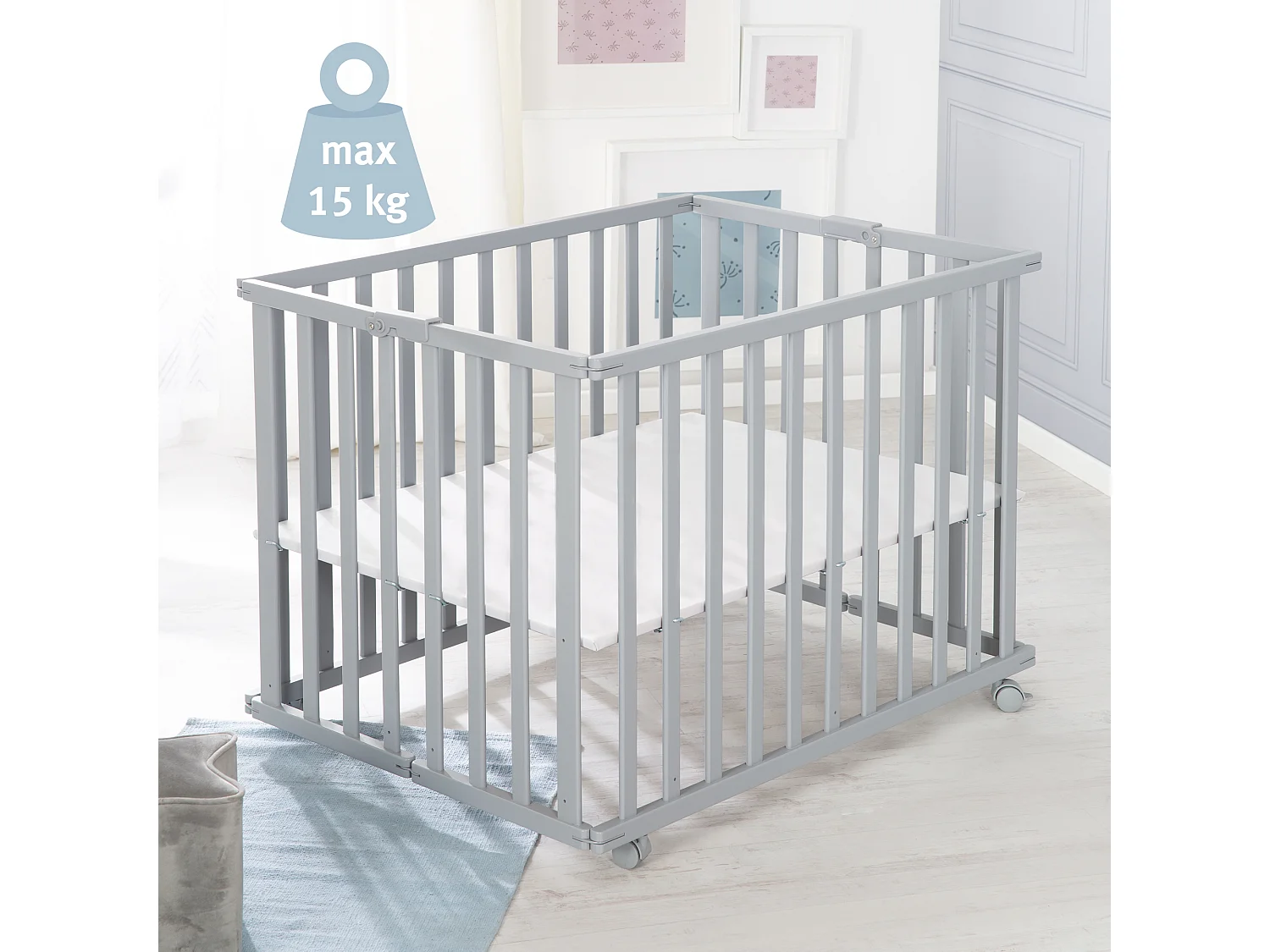LAUFGITTER KLAPPBAR taupe
