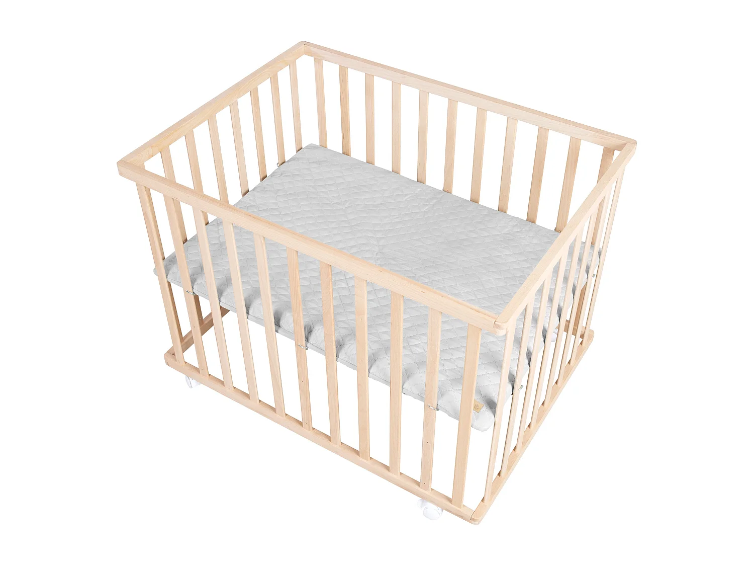 Parque Infantil para Bebés roba Style Bio-Buche Natural con Inserto de Tela de la Colección 'roba Style'