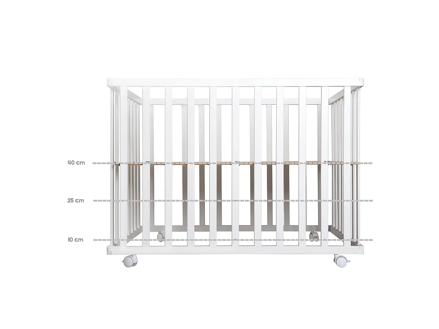Parco giochi Roba Laufgitter Sternenzauber 100x75 cm Bianco Grigio Recinto giochi regolabile in altezza con inserto lavabile
