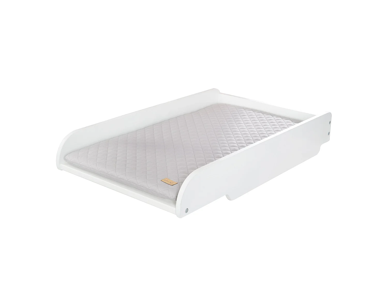 Piano fasciatoio bianco + Cuscino stile Roba per lettini da 60x120cm e 70x140cm