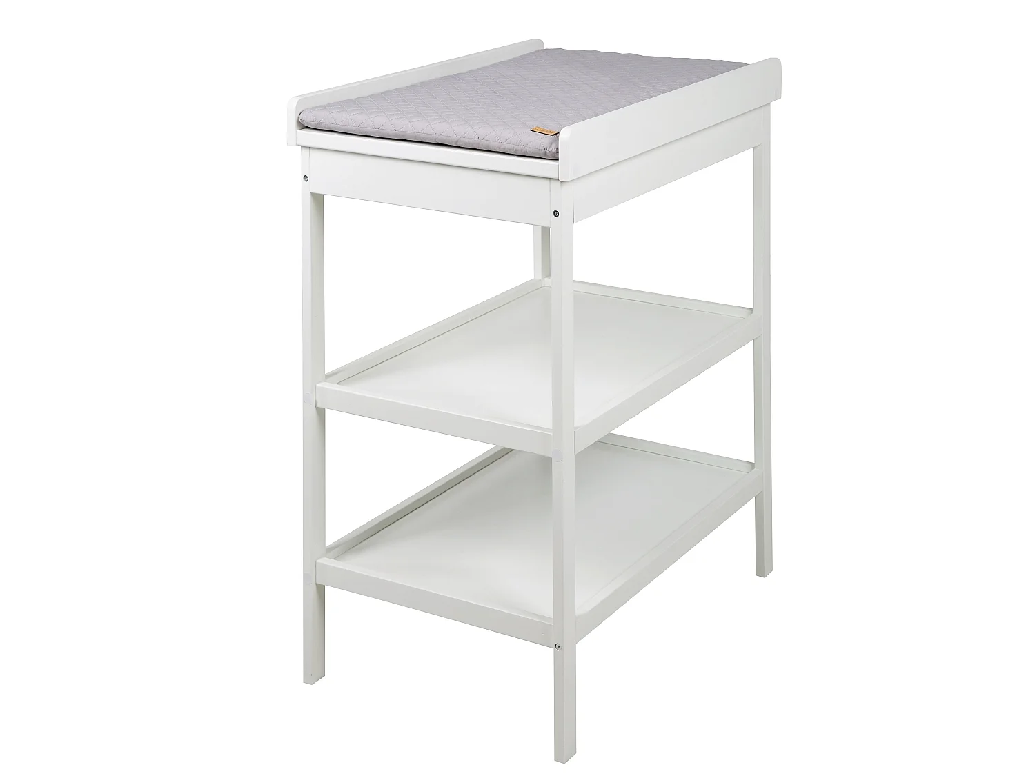 roba Style Fasciatoio con Materassino, Design Moderno, Bianco, 2 Ripiani, Altezza di 93.5cm