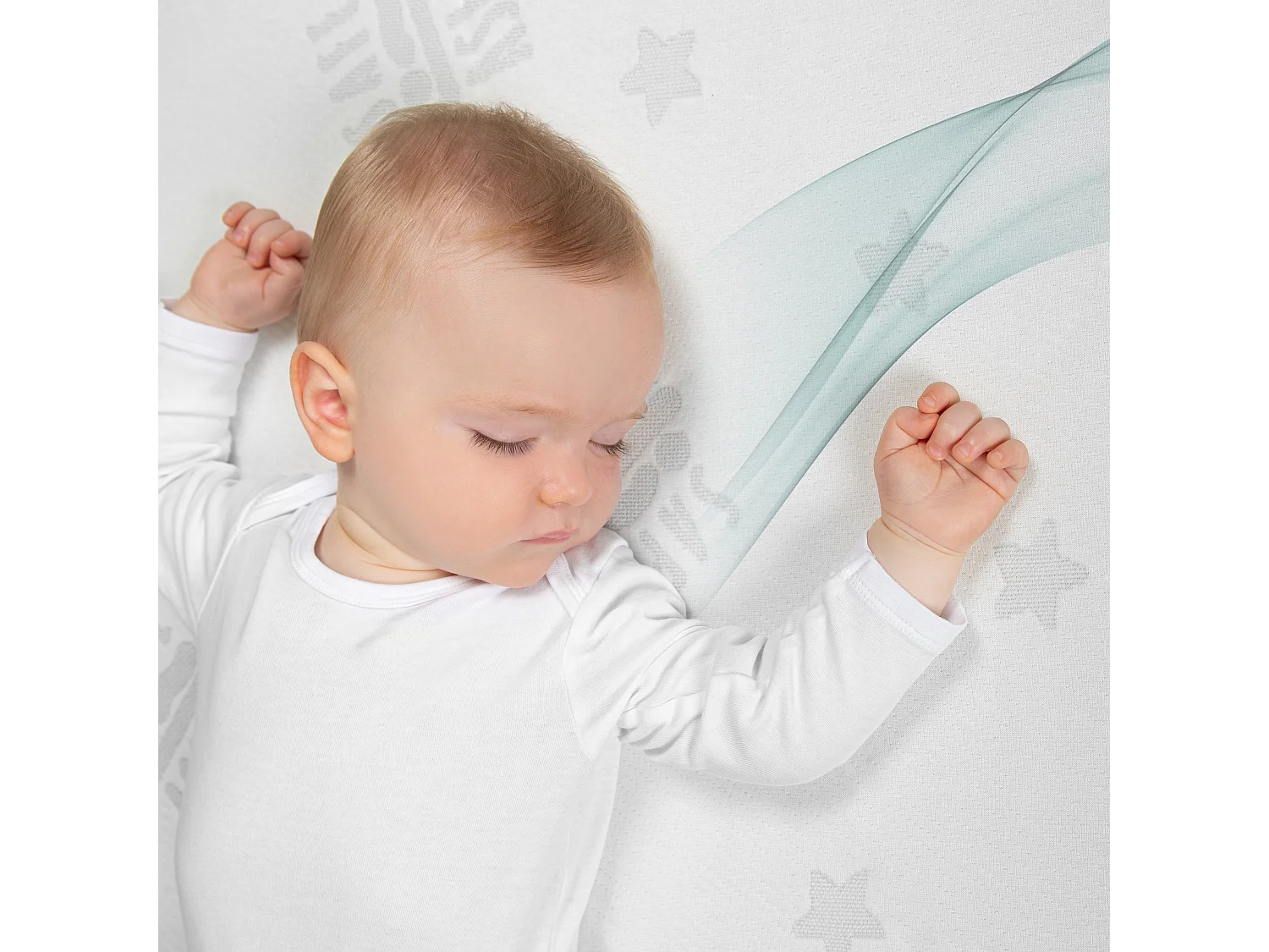 Matelas bébé roba COMFORT AIR ROLL | Mousse Premium | Matériau 3D Respirant | Collection Safe Asleep