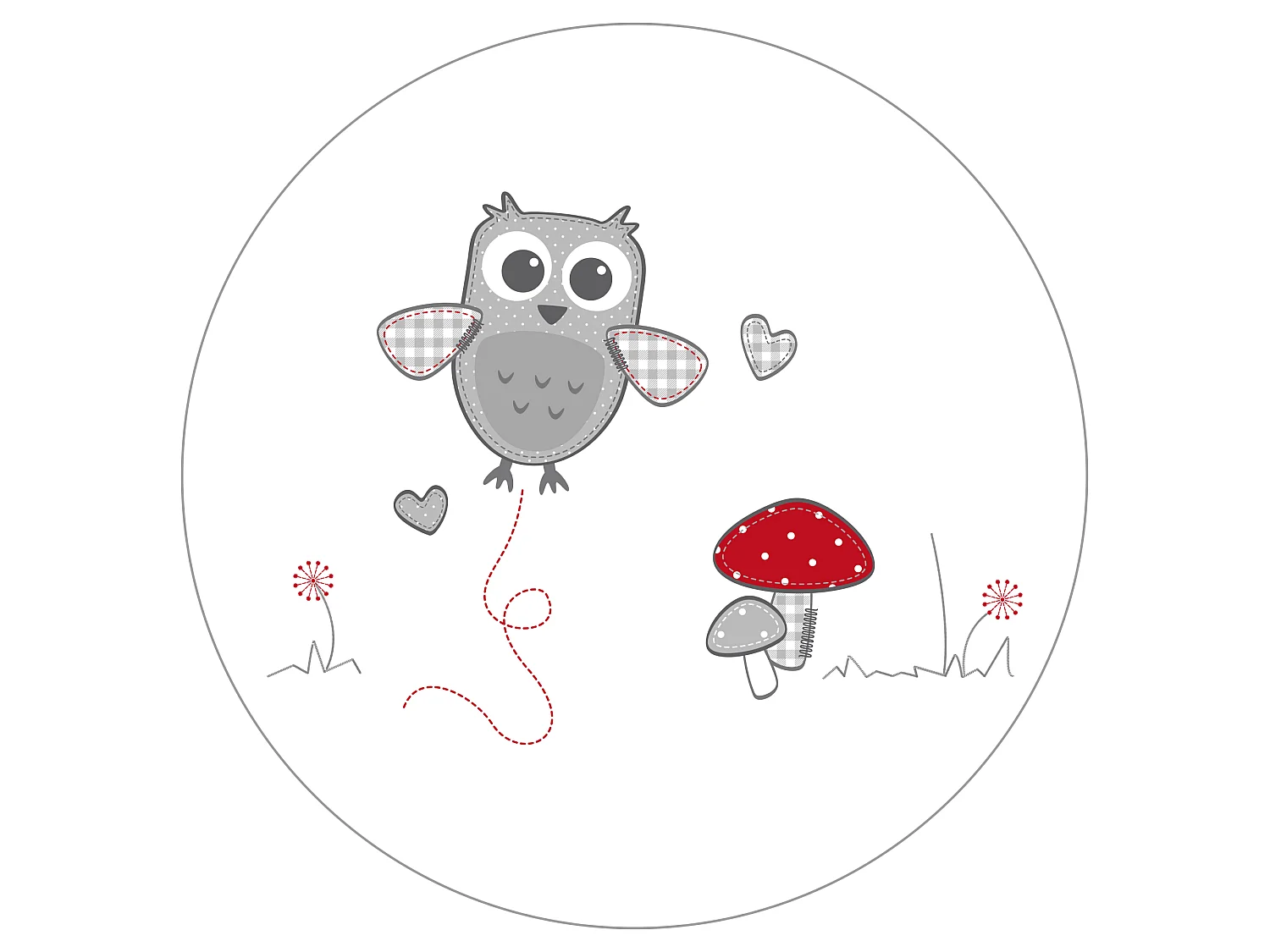 Parc bébé en bois ROBA Adam & Eule rectangulaire 75×100 cm avec insert rembourré 2 cm et roulettes
