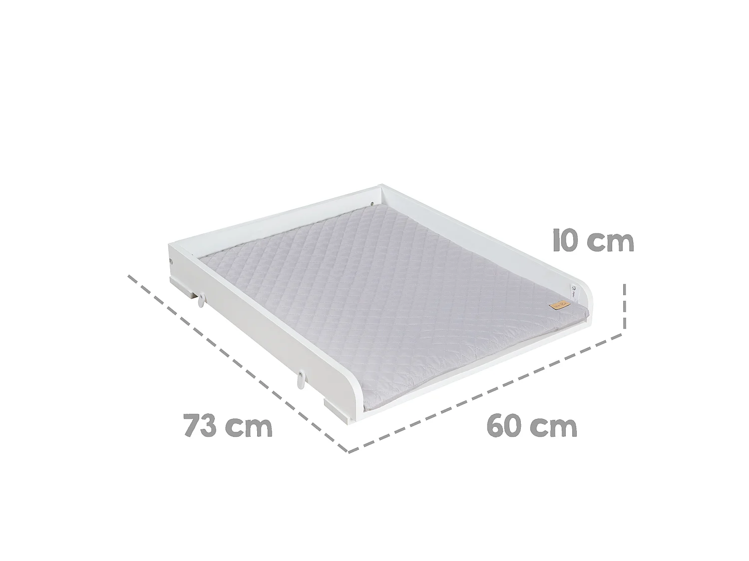 Top cambio bianco roba per lavatrici con design grigio 'roba Style'