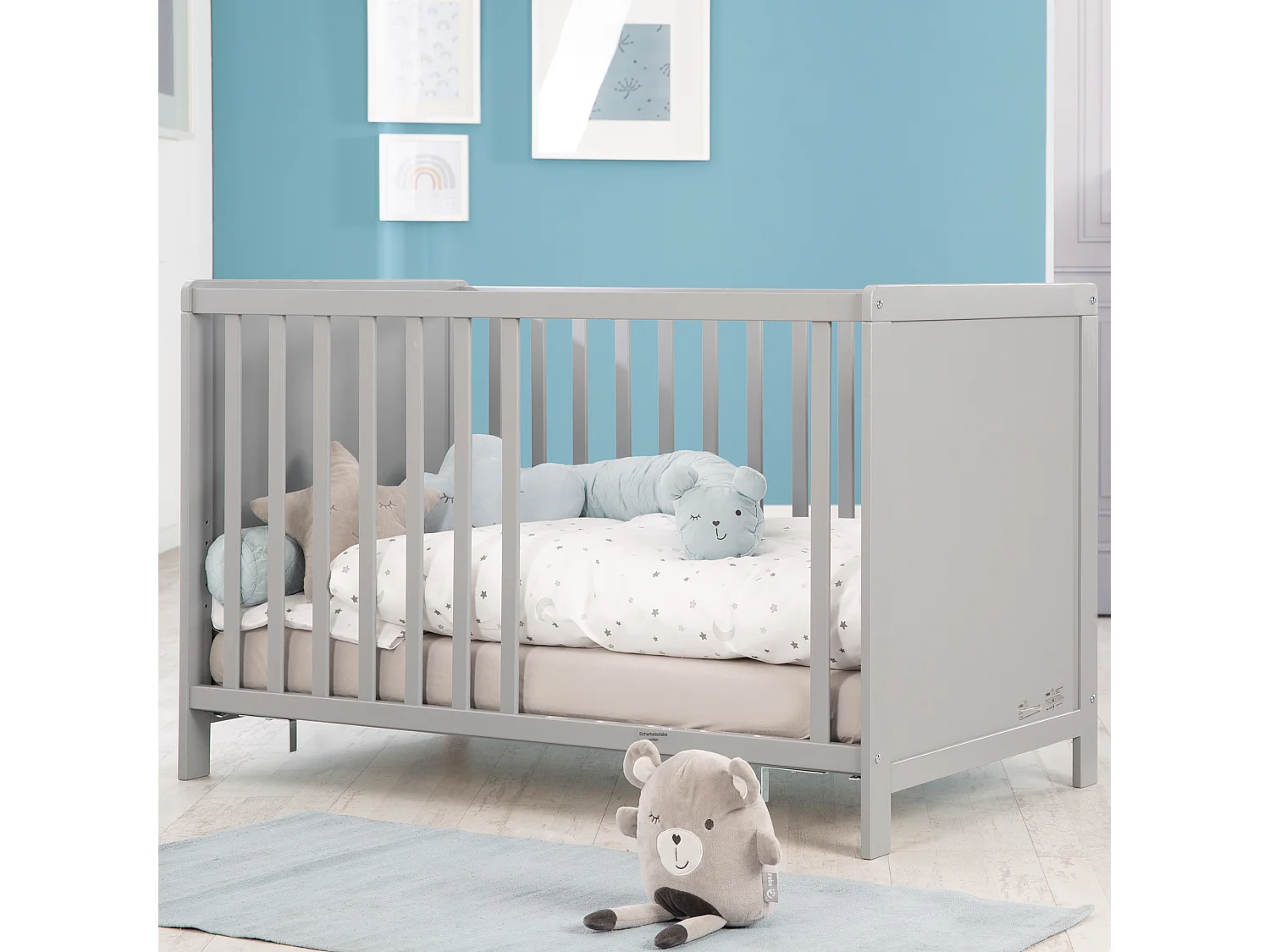 2in1 Baby- + Beistellbett