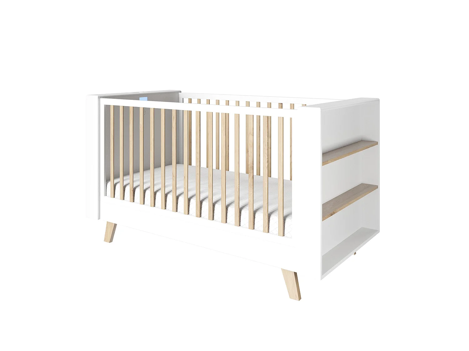 Cuna inteligente roba Baby Cot 70x140 cm con Control de Aplicación y Funciones Avanzadas