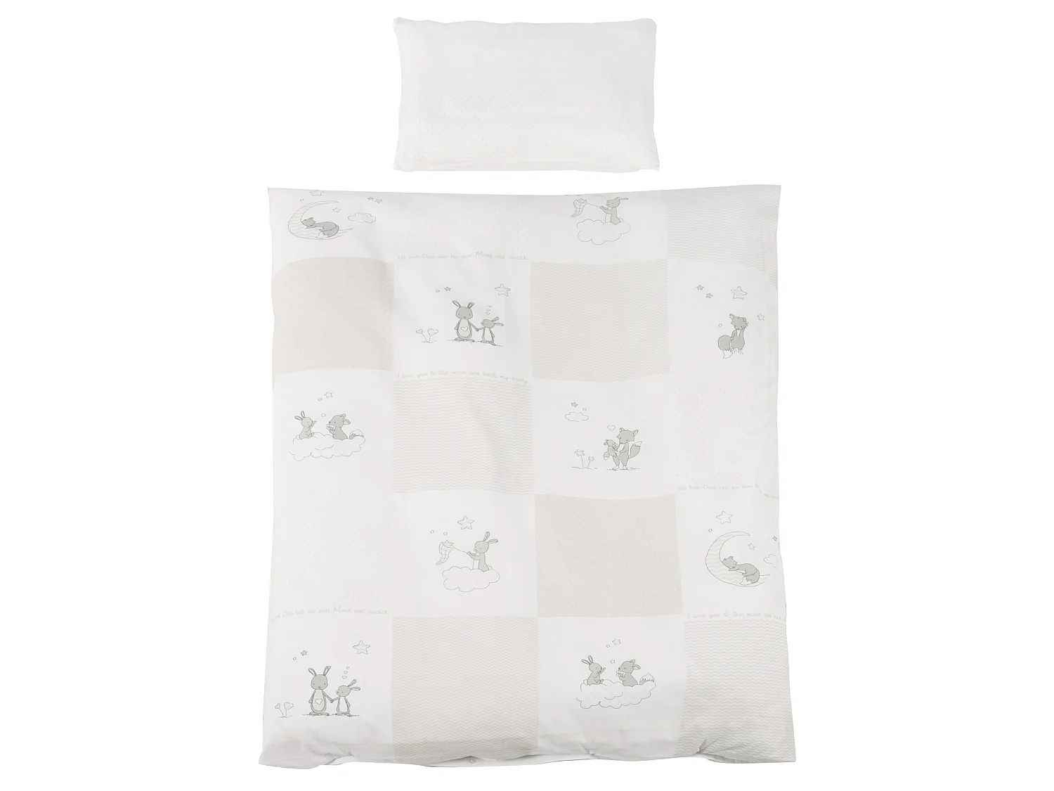 roba Kombi-Kinderbett Lukas 70x140cm Fox + Bunny Complete Bed Set