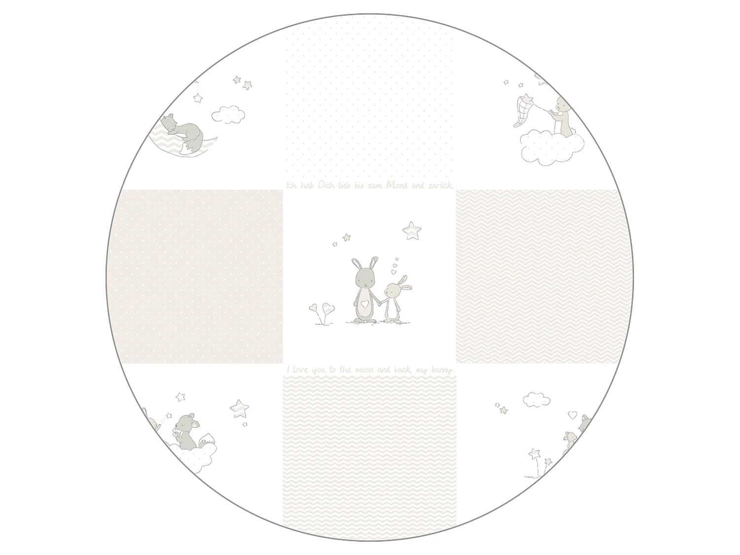 roba Kombi-Kinderbett Lukas 70x140cm Fox + Bunny Complete Bed Set