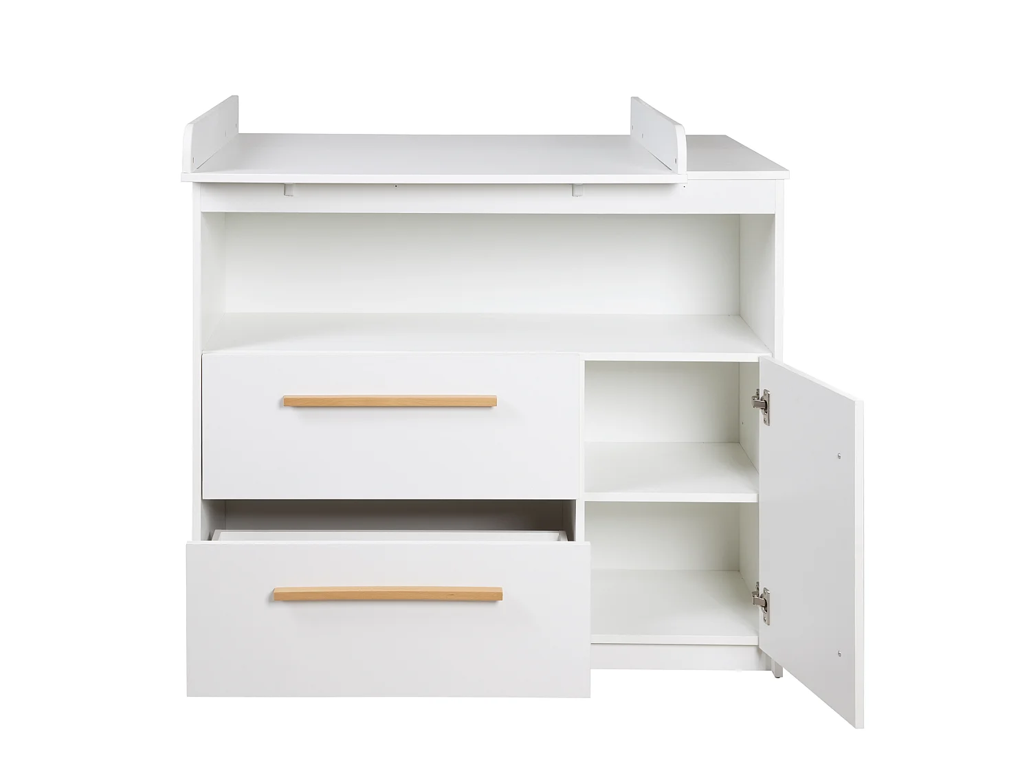 Set chambre bébé Lilo 3 pièces – ensemble mobilier bébé avec lit 70x140 cm, commode à langer et armoire 2 portes