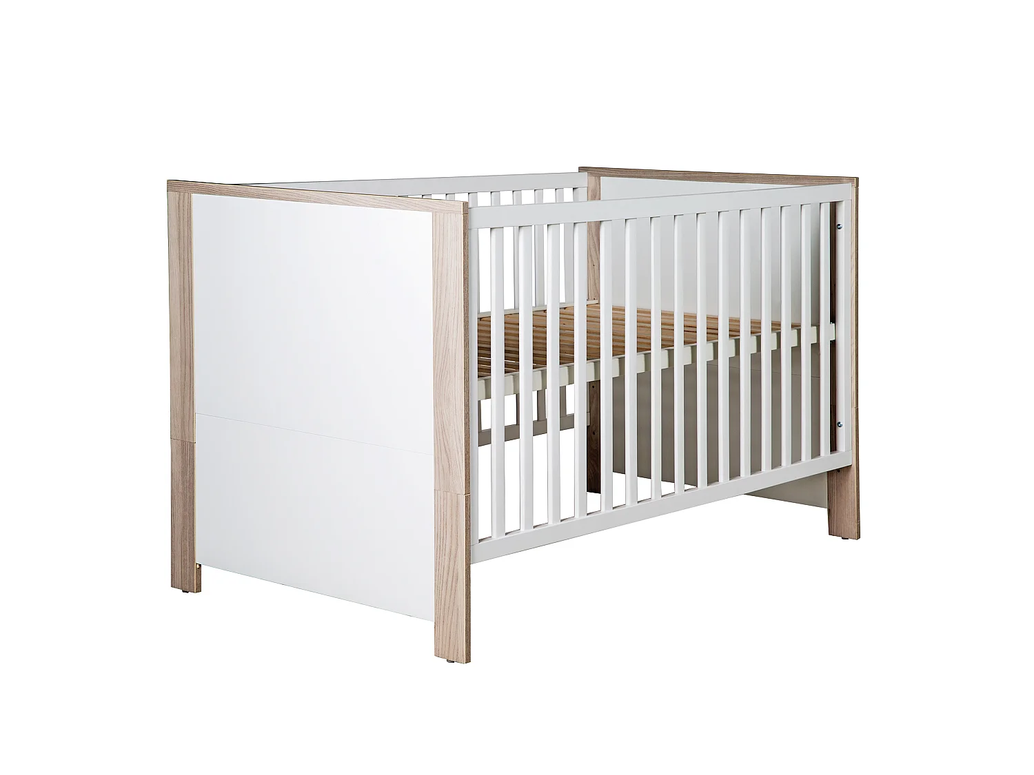Ensemble Complet de Lit Bébé Olaf 3 Pièces Luna Elm/Blanc