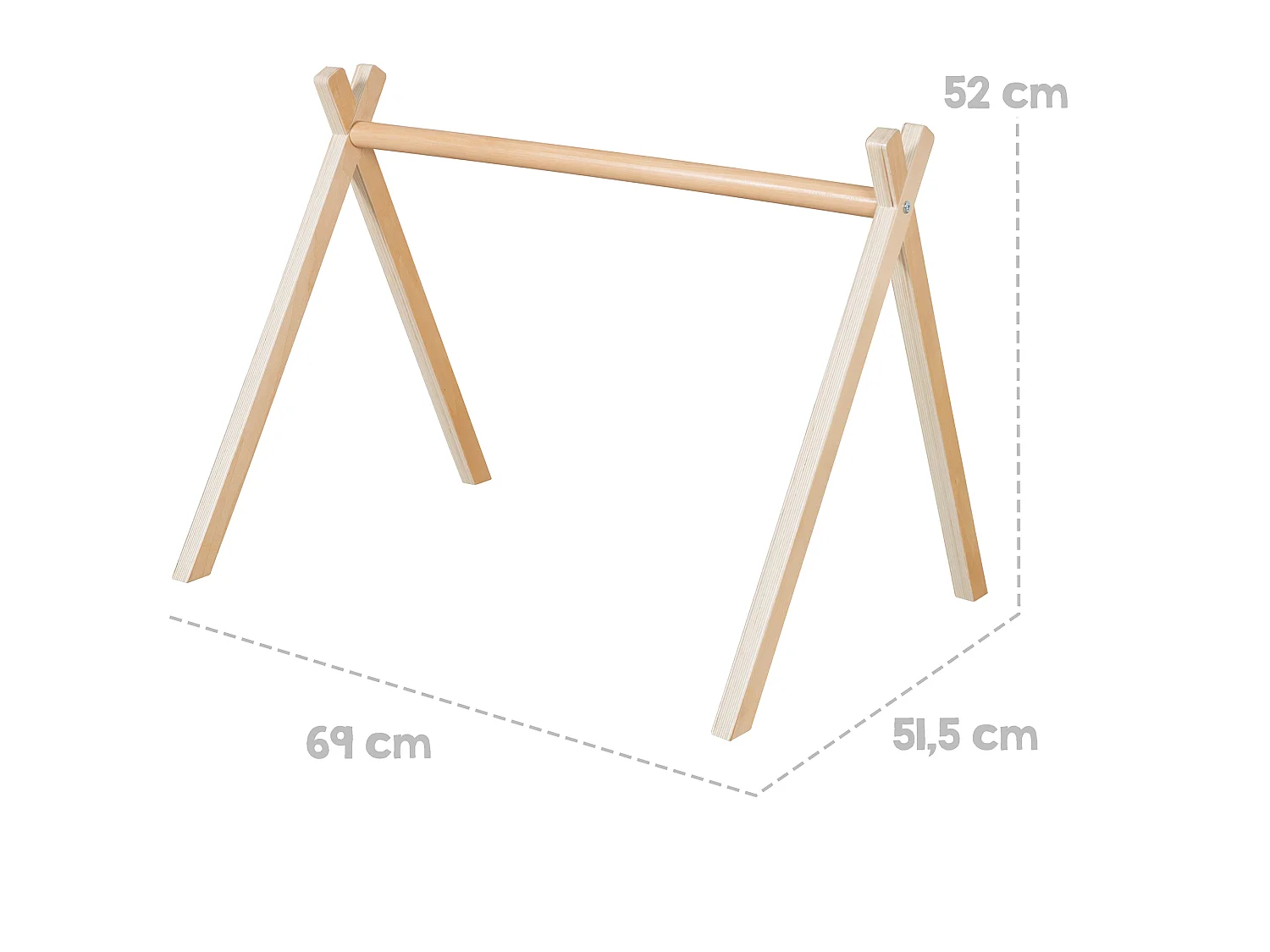 Montessori Wooden Baby Gym par roba - Jouet éducatif pour le développement et le jeu