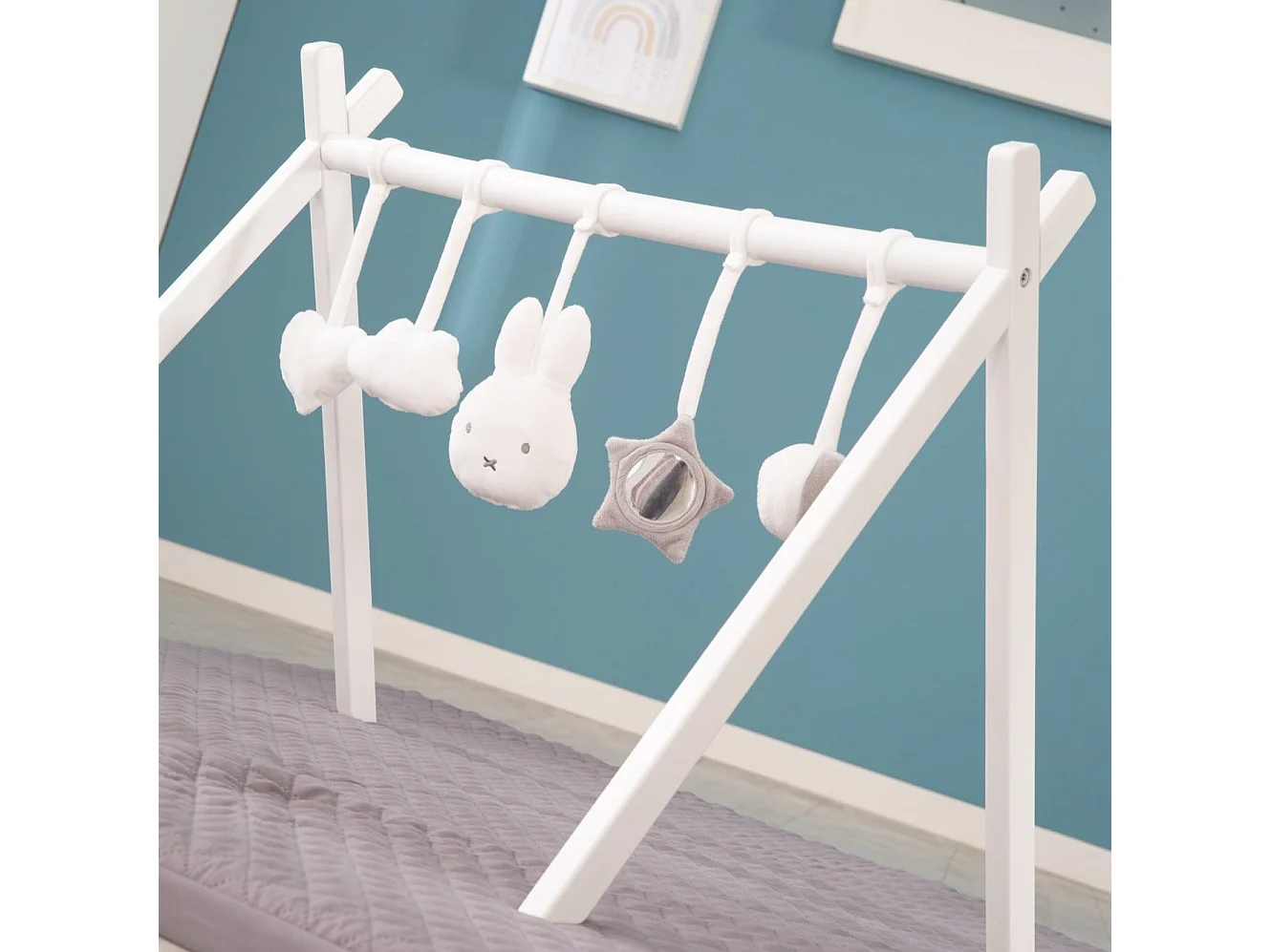 Ensemble de suspensions Miffy® pour aire de jeu - 5 jouets au design mignon pour bébés
