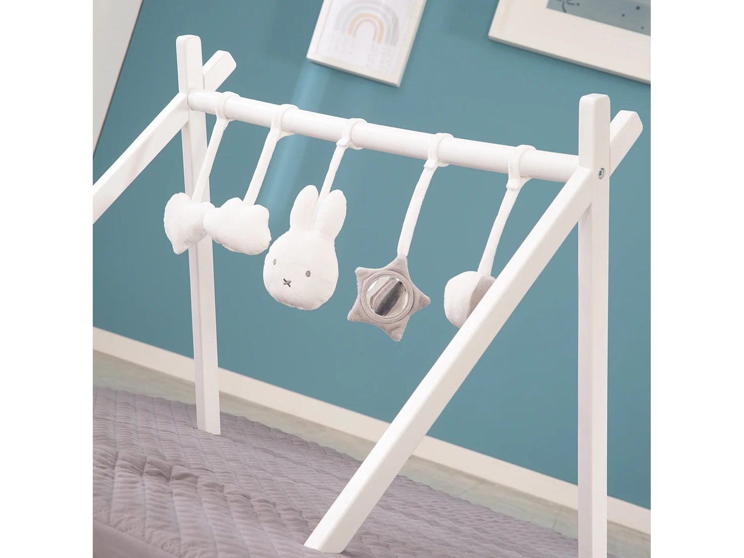 Ensemble de suspensions Miffy® pour aire de jeu - 5 jouets au design mignon pour bébés
