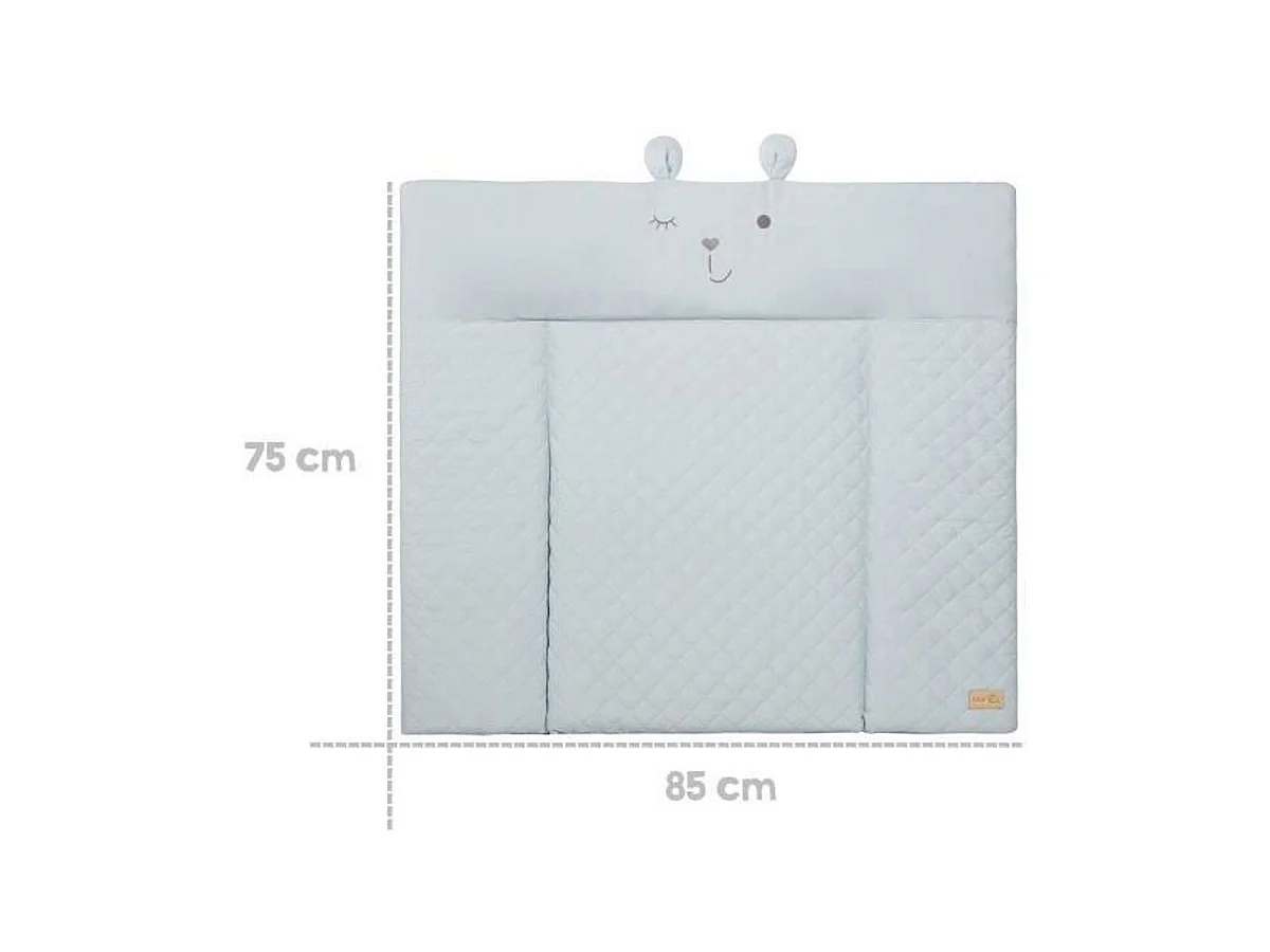 ROBA Matelas à langer moulé 'Benny' 85 x 75 cm - Bleu clair