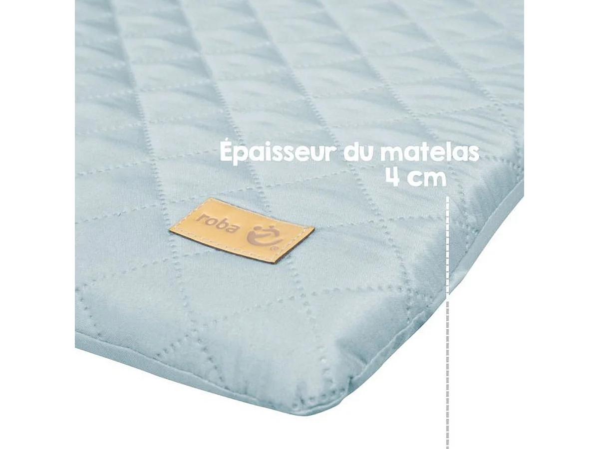 ROBA Matelas à langer moulé 'Benny' 85 x 75 cm - Bleu clair